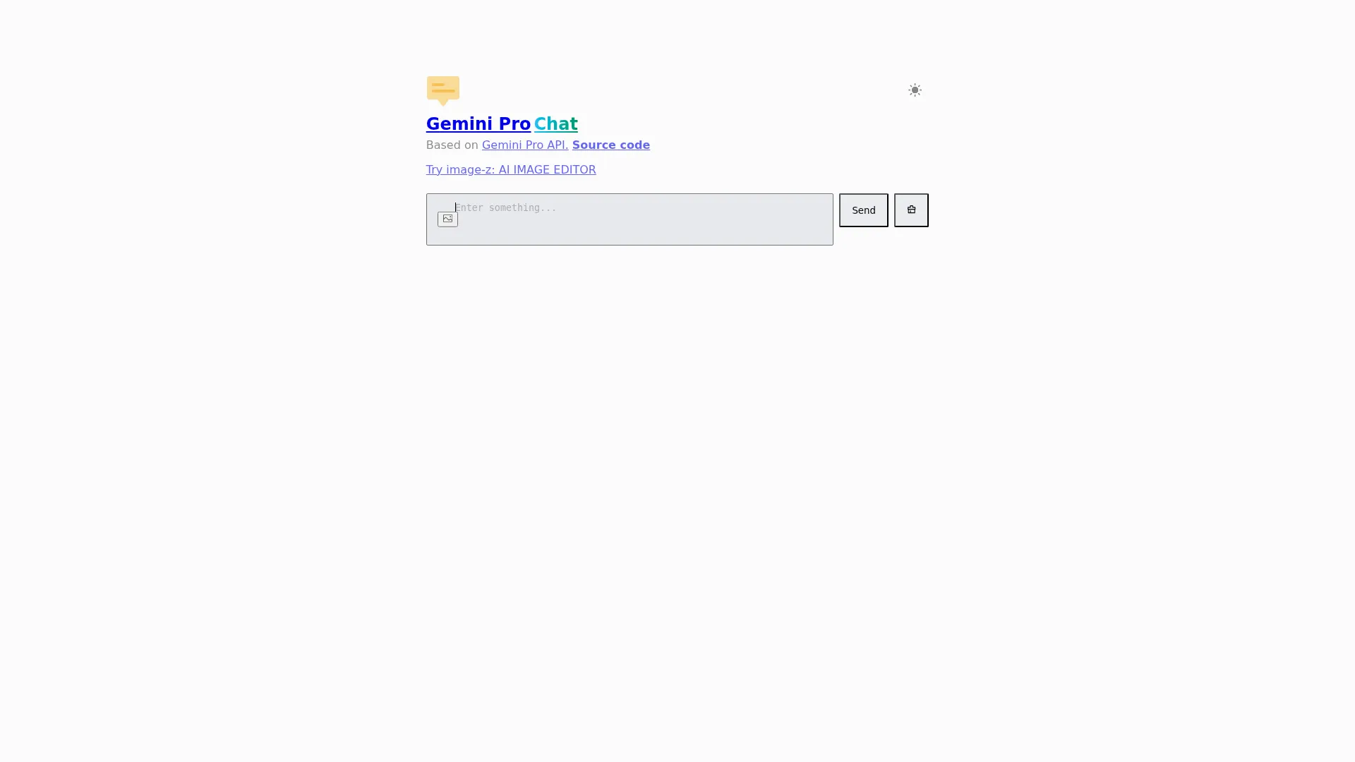 Gemini Pro Chat screenshot