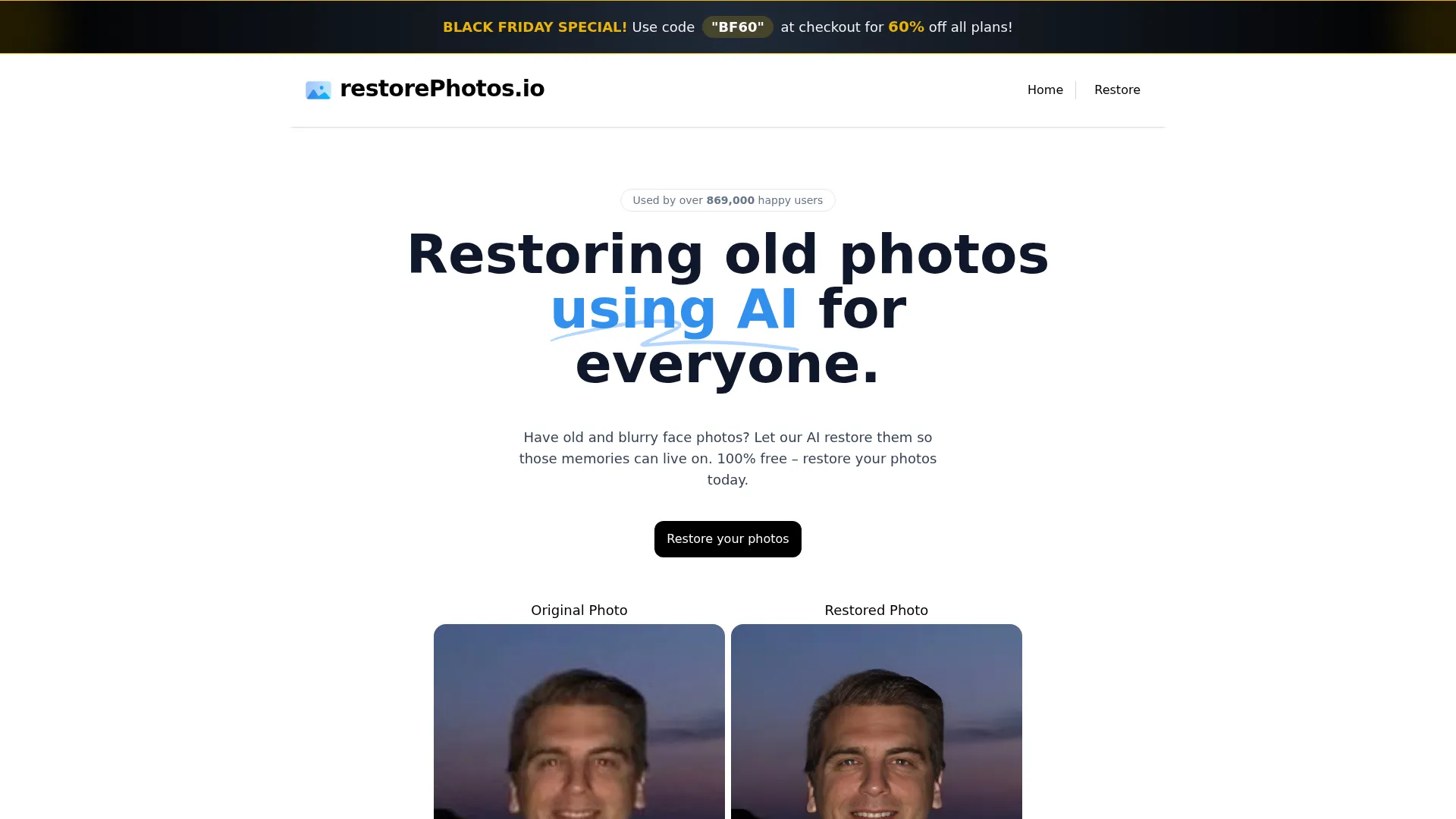 Face Photo Restorer screenshot