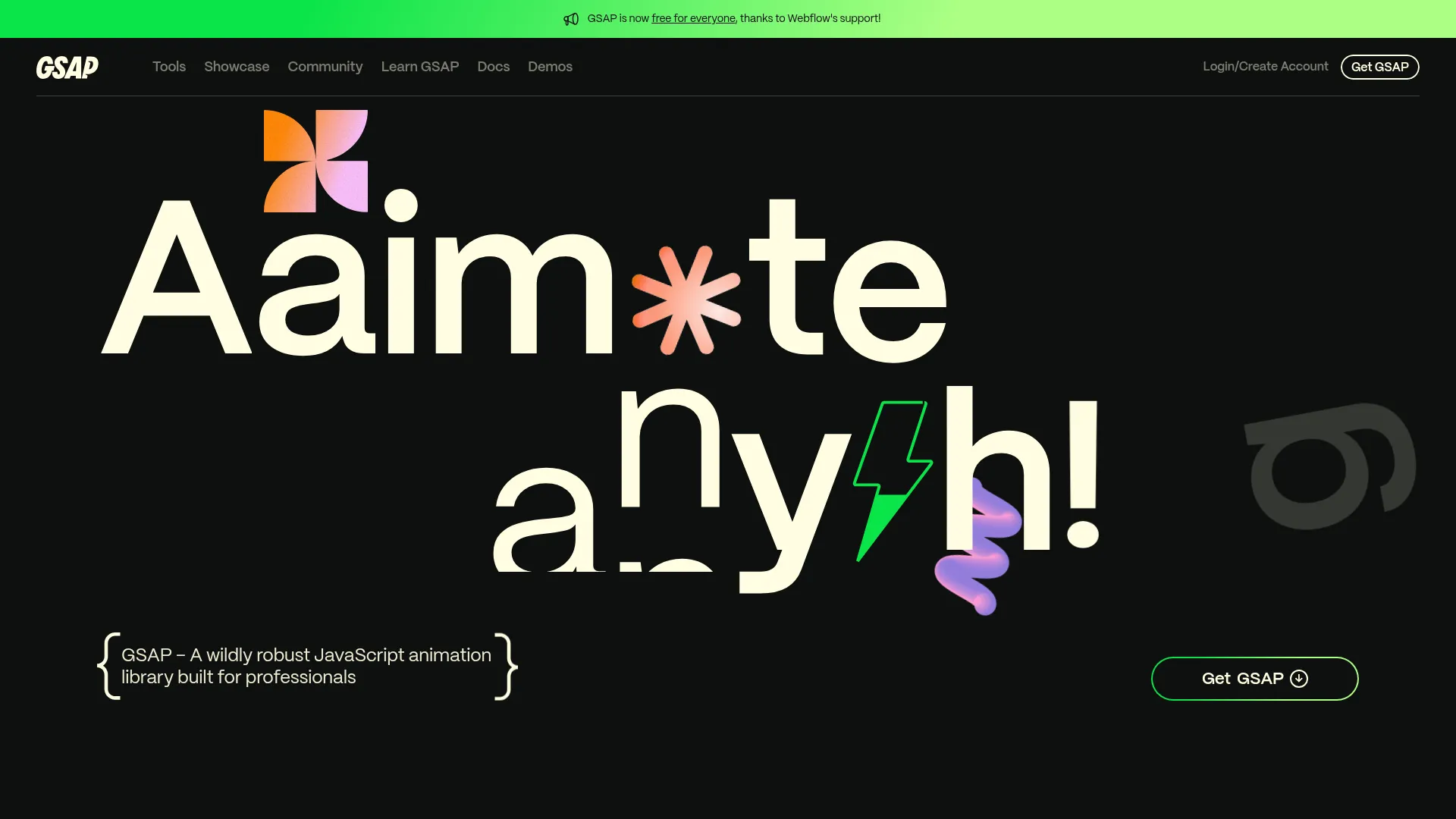 Homepage | GSAP screenshot