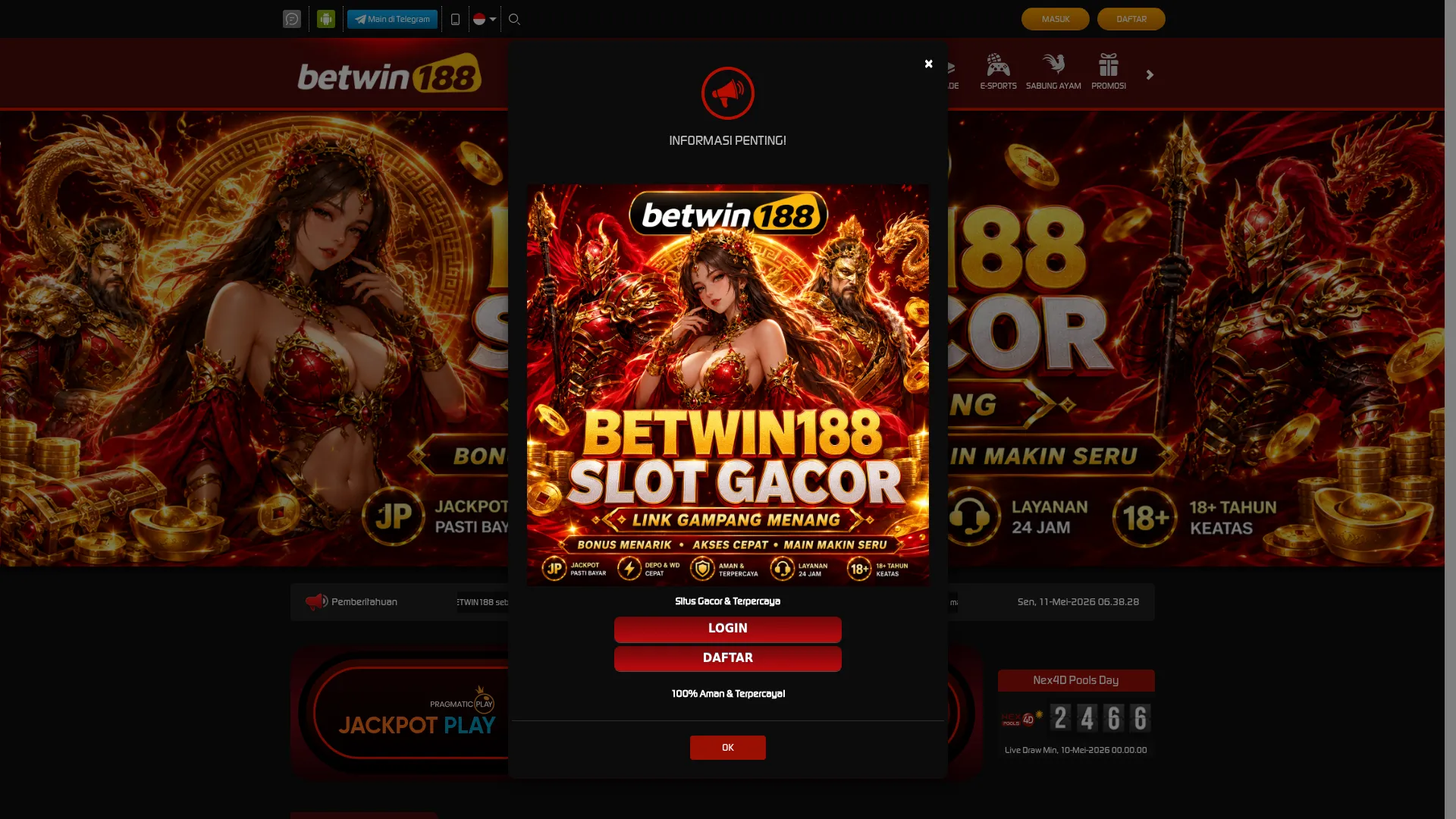 BETWIN188: Ruang Main Digital dengan Energi Fresh & Akses Sat-Set screenshot