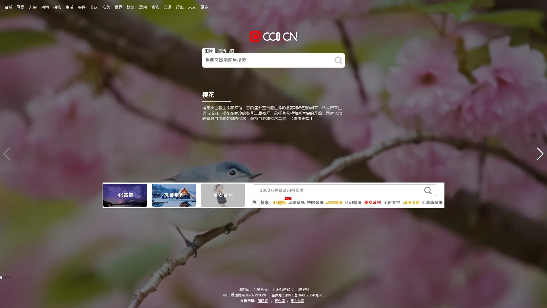 cc0图片网（cc0.cn） - 免费图片大全、可商业用途的图片素材网 screenshot