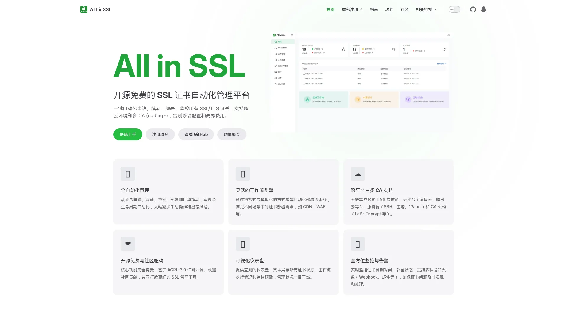 ALLinSSL screenshot