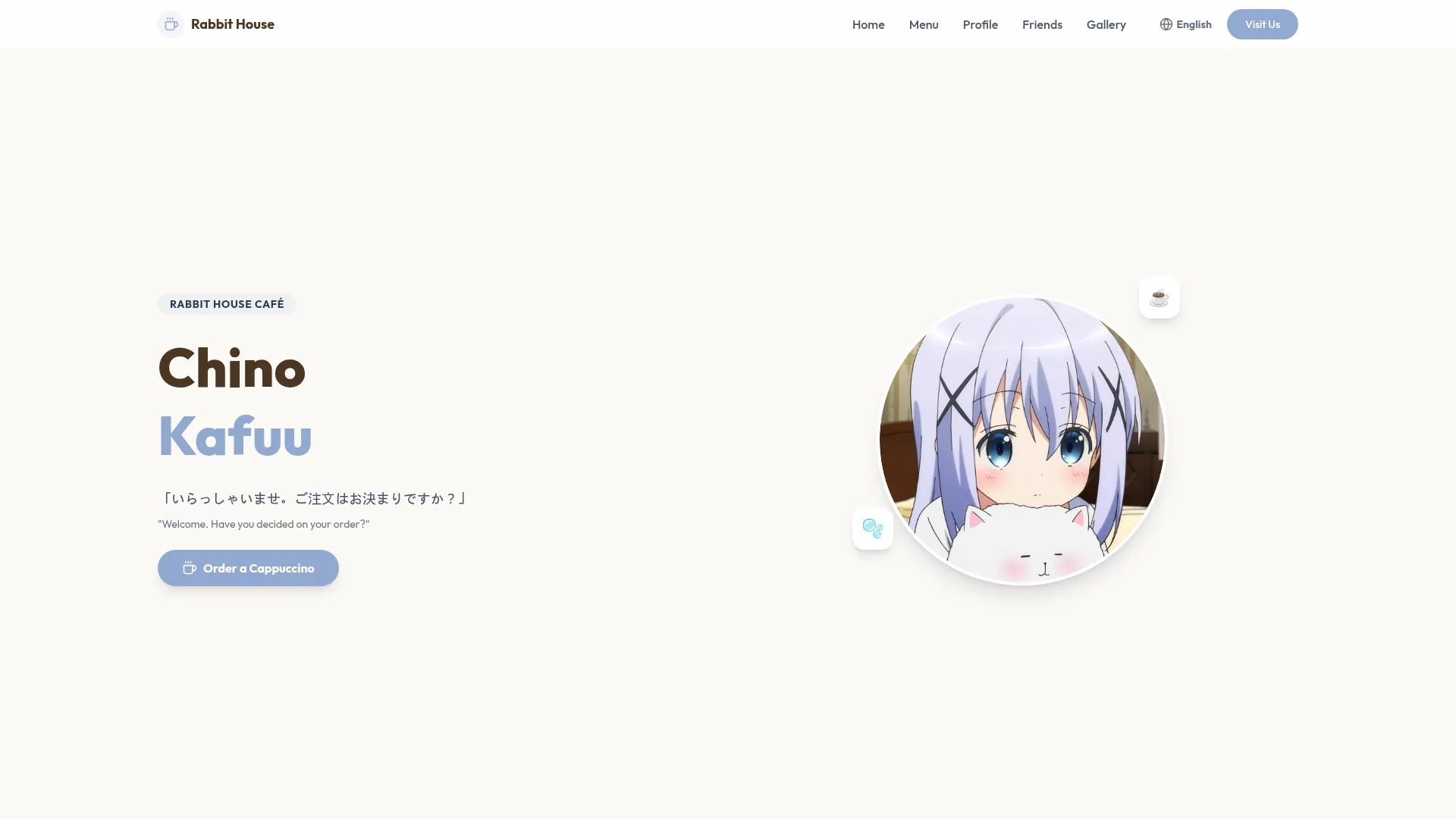 Rabbit House | Chino Kafuu screenshot