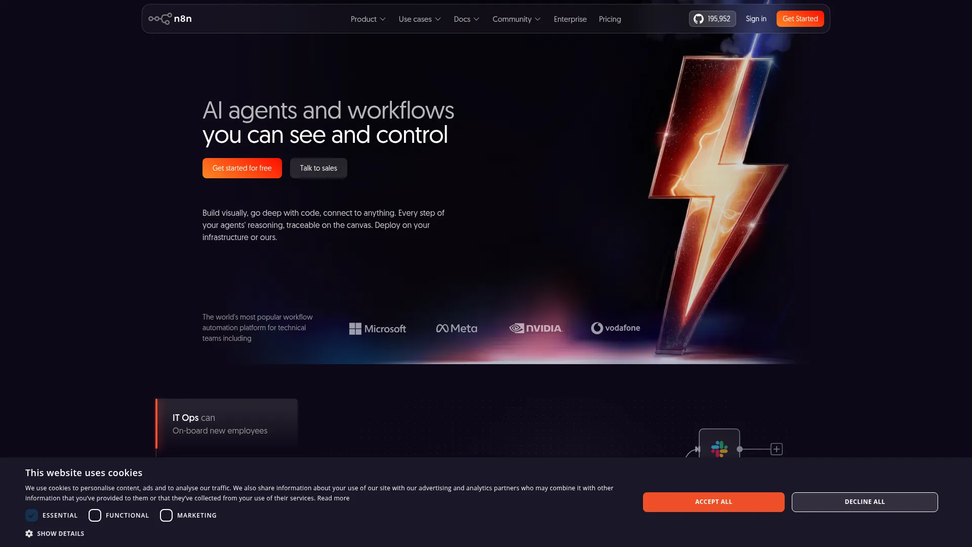 AI Workflow Automation Platform - n8n screenshot