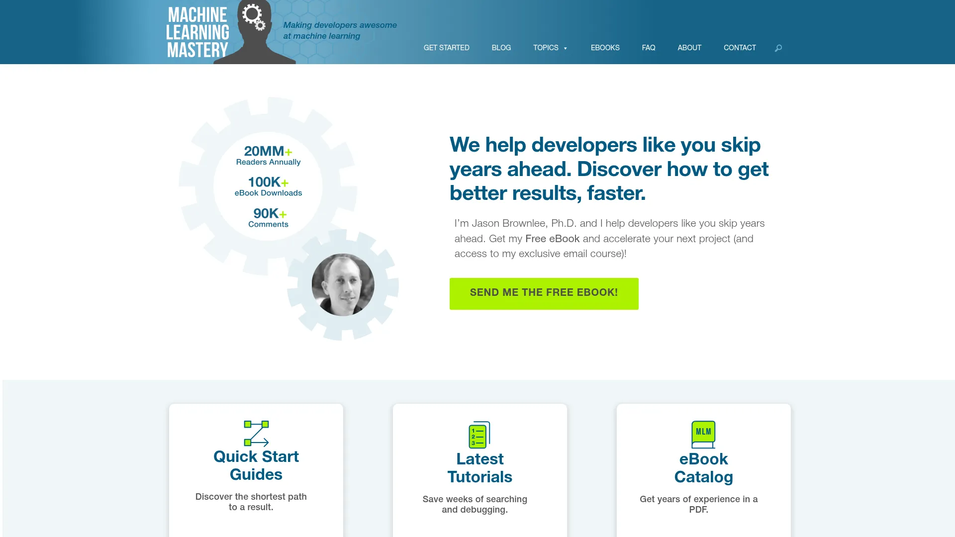 Machine Learning Mastery screenshot