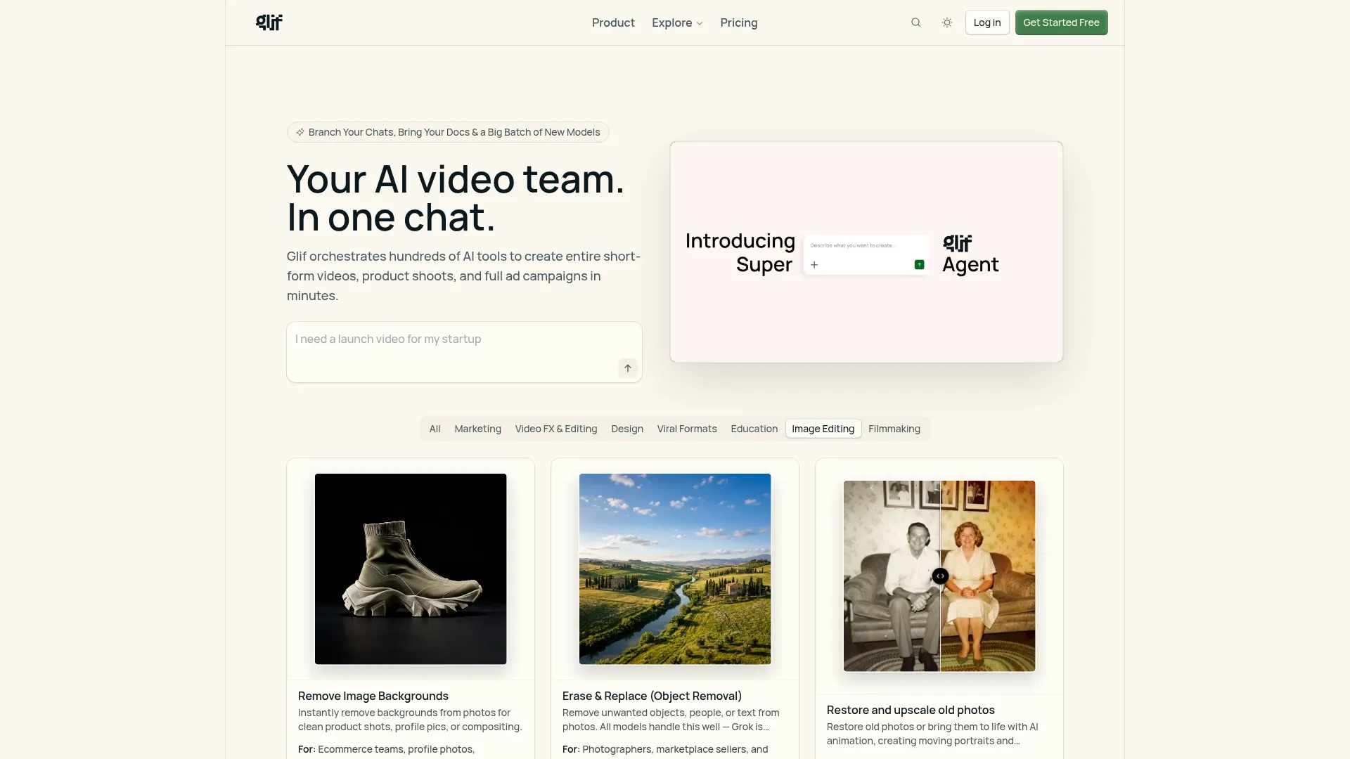 Glif - The Creative Agent Platform screenshot
