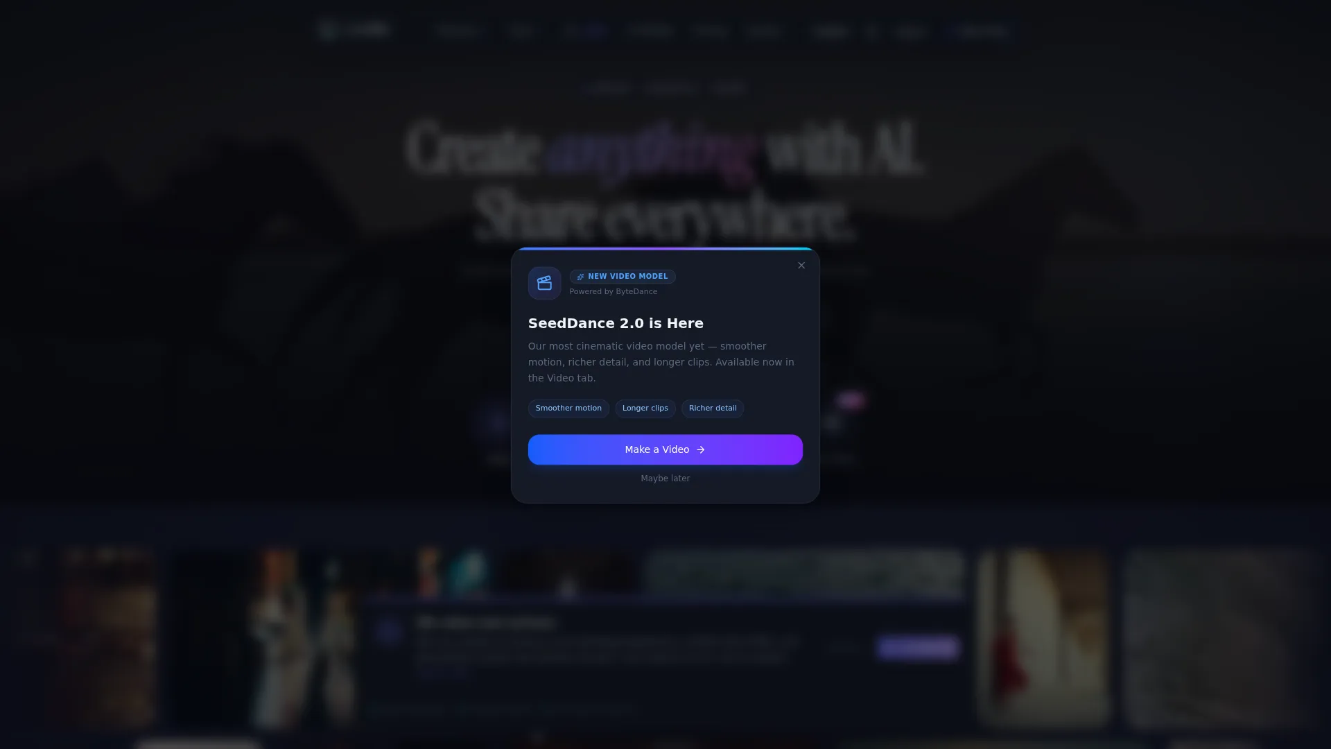 LensGo — Free AI Image & Video Generator screenshot
