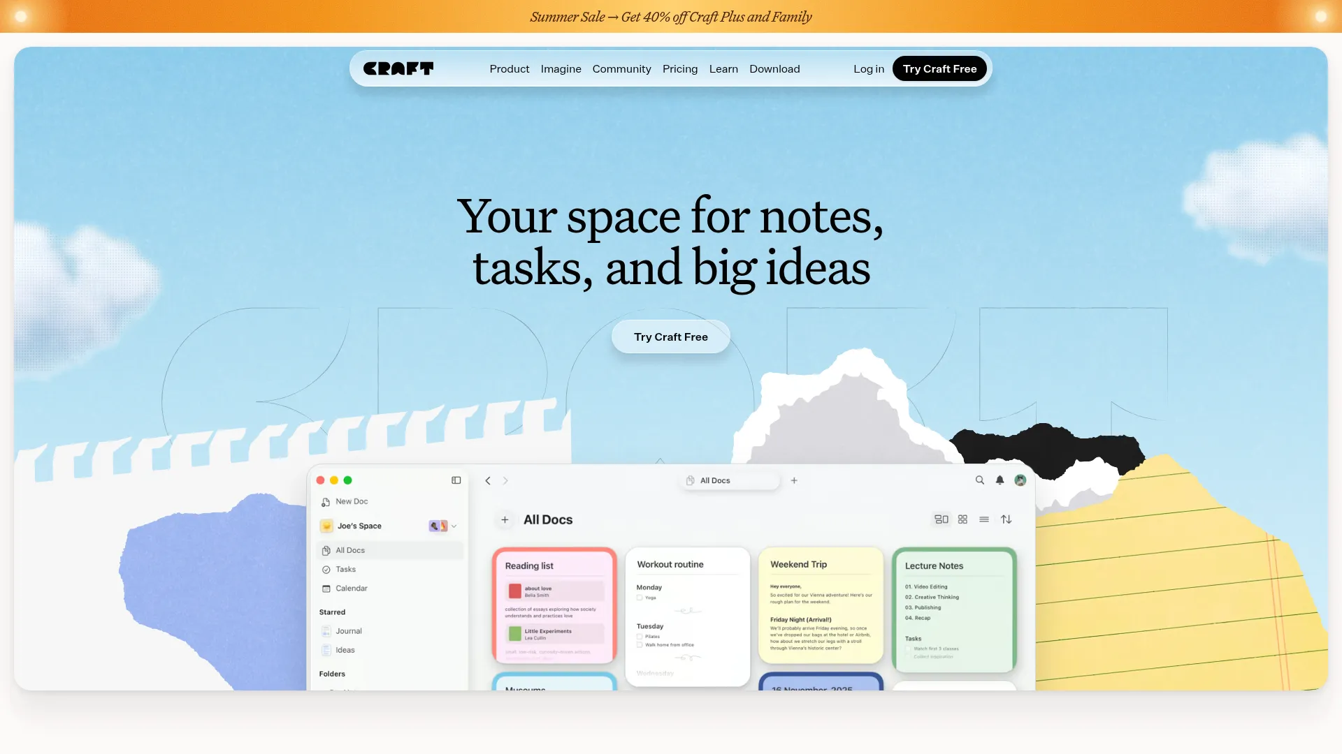 Craft — Productivity App for Notes, Tasks, and Docs screenshot