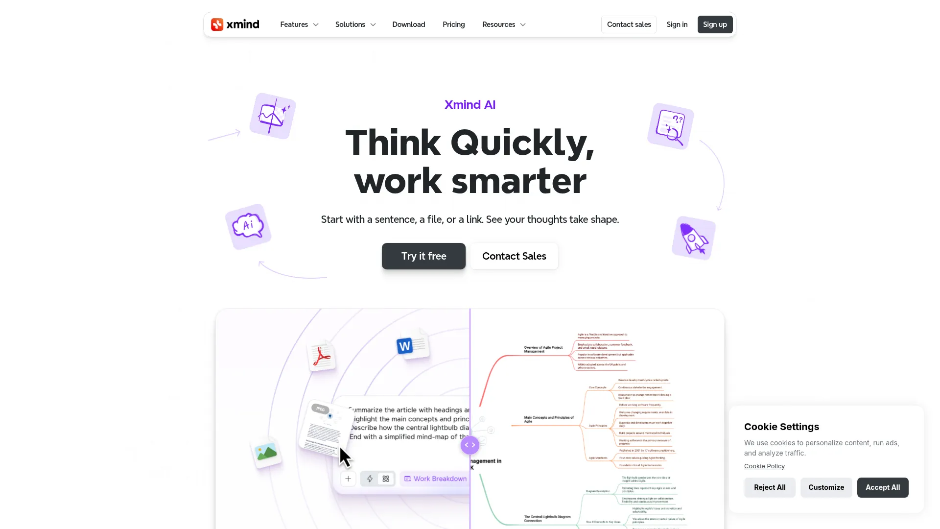 Xmind: The Best AI Brainstorming & Mind Mapping Tool screenshot