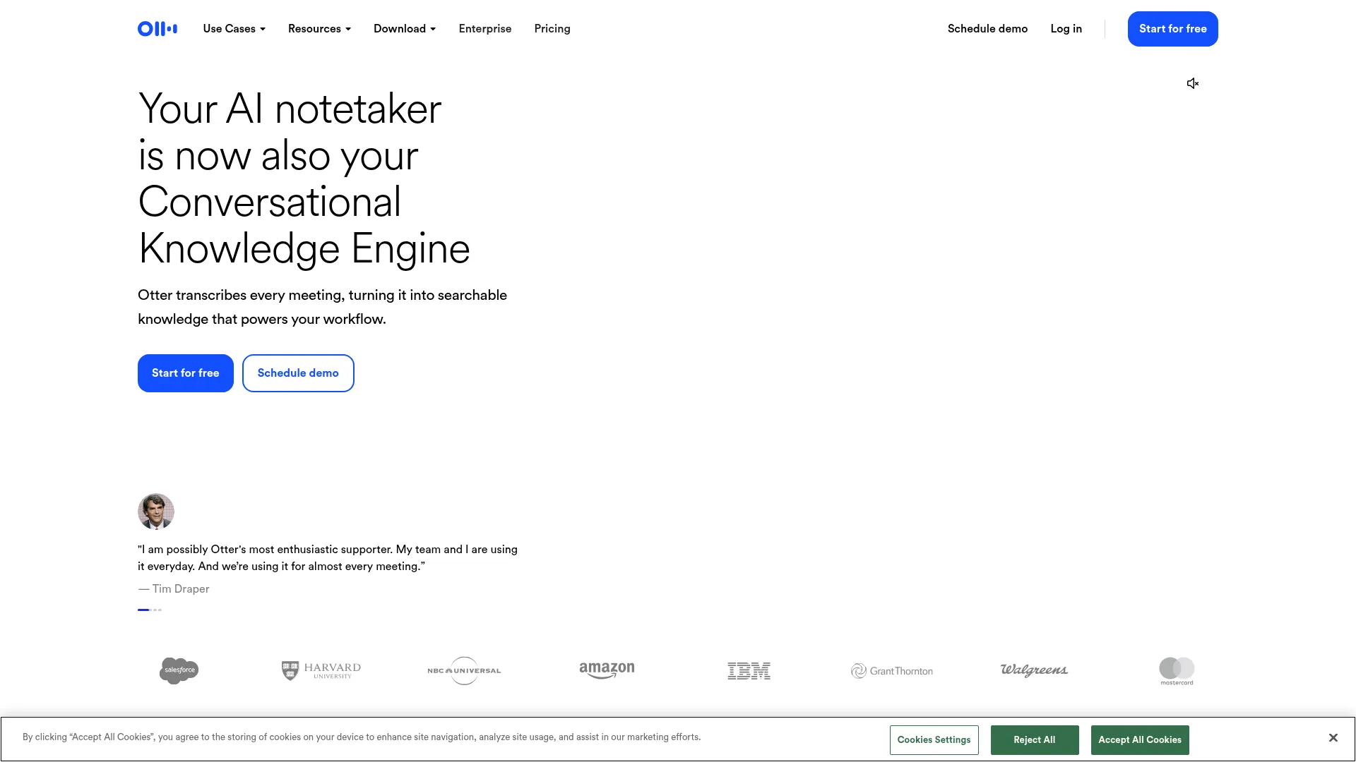 Otter Meeting Agent - AI Notetaker, Transcription, Insights screenshot