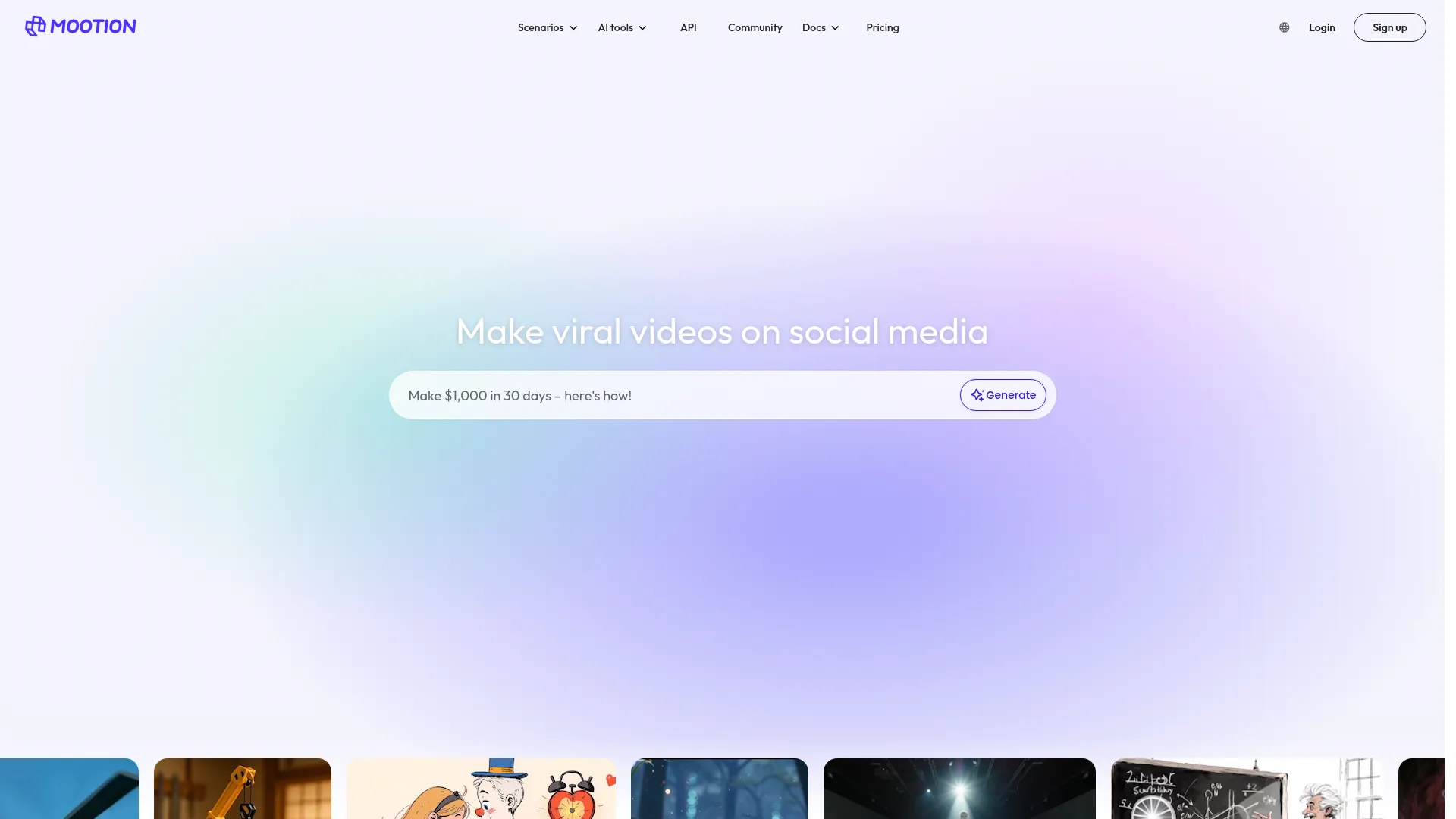 Mootion | Turn your ideas into visual stories screenshot