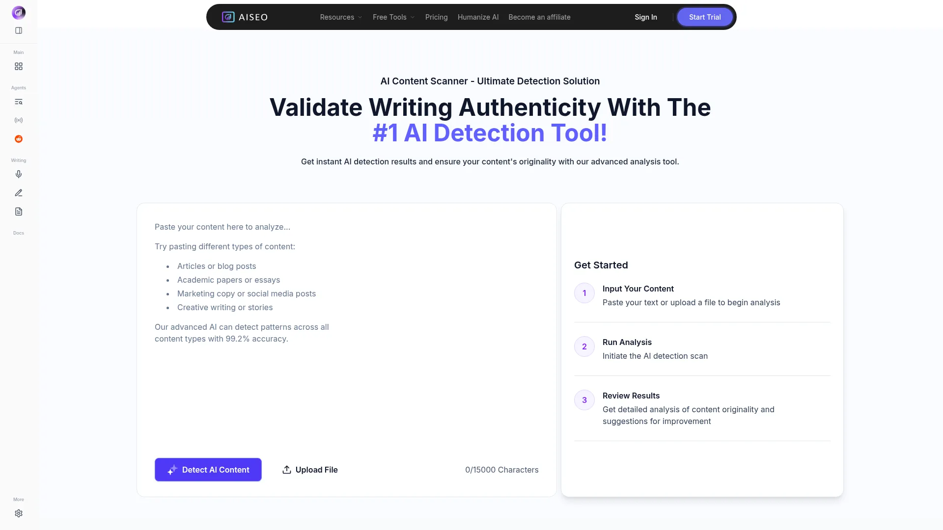 AI Content Scanner | AI Detector & ChatGPT Checker screenshot