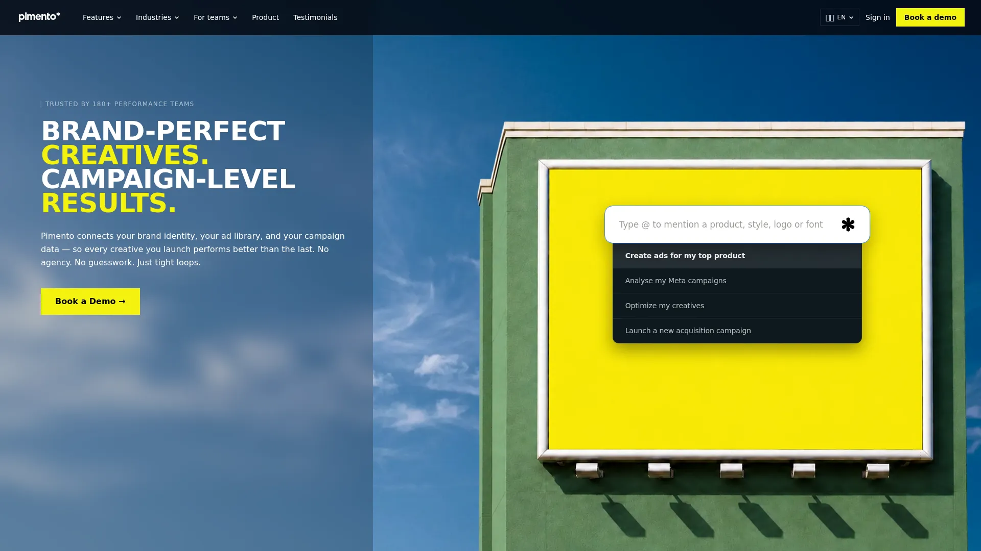 Pimento - Ad Creative Platform screenshot