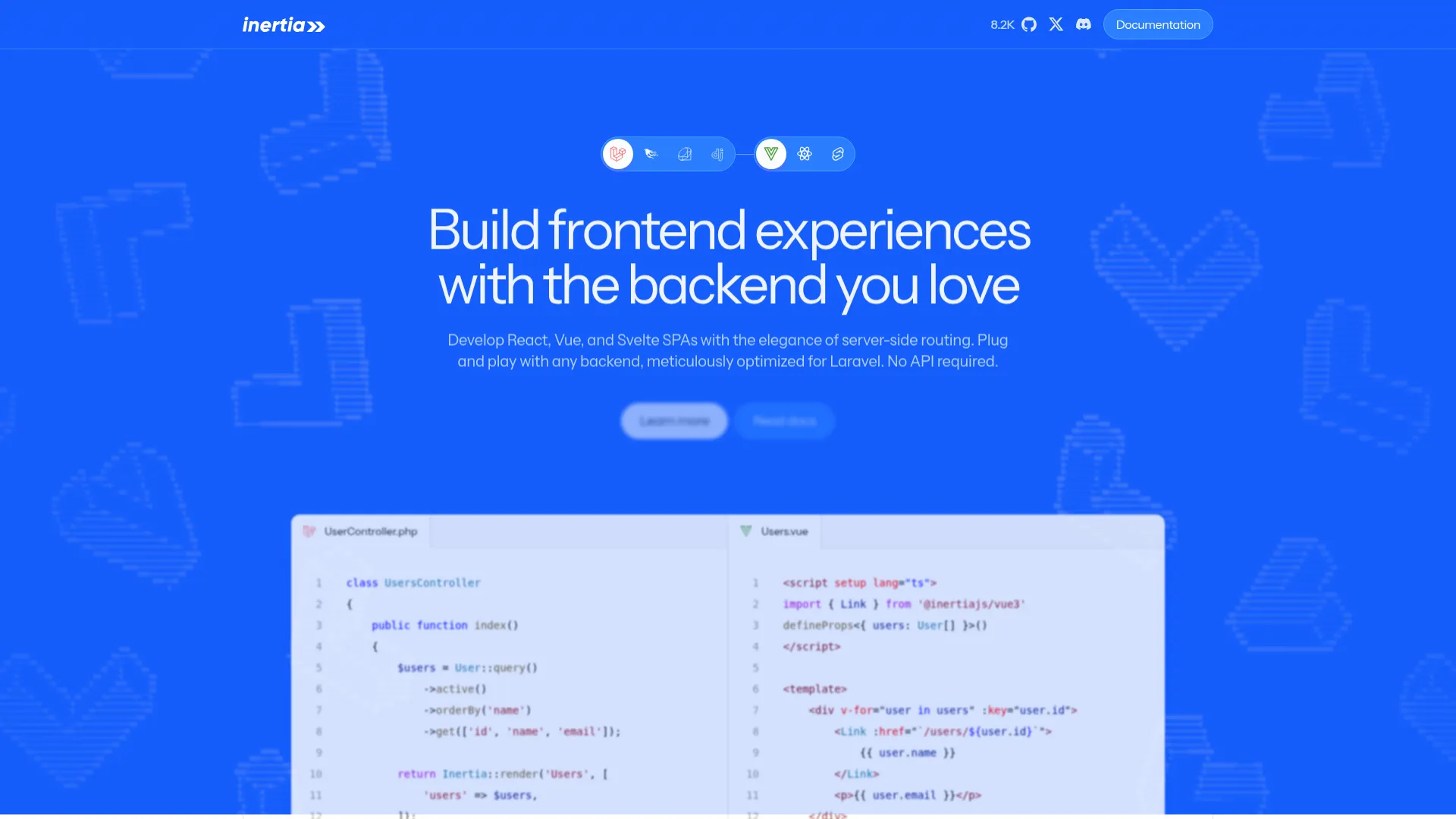 Inertia.js - The Modern Monolith screenshot