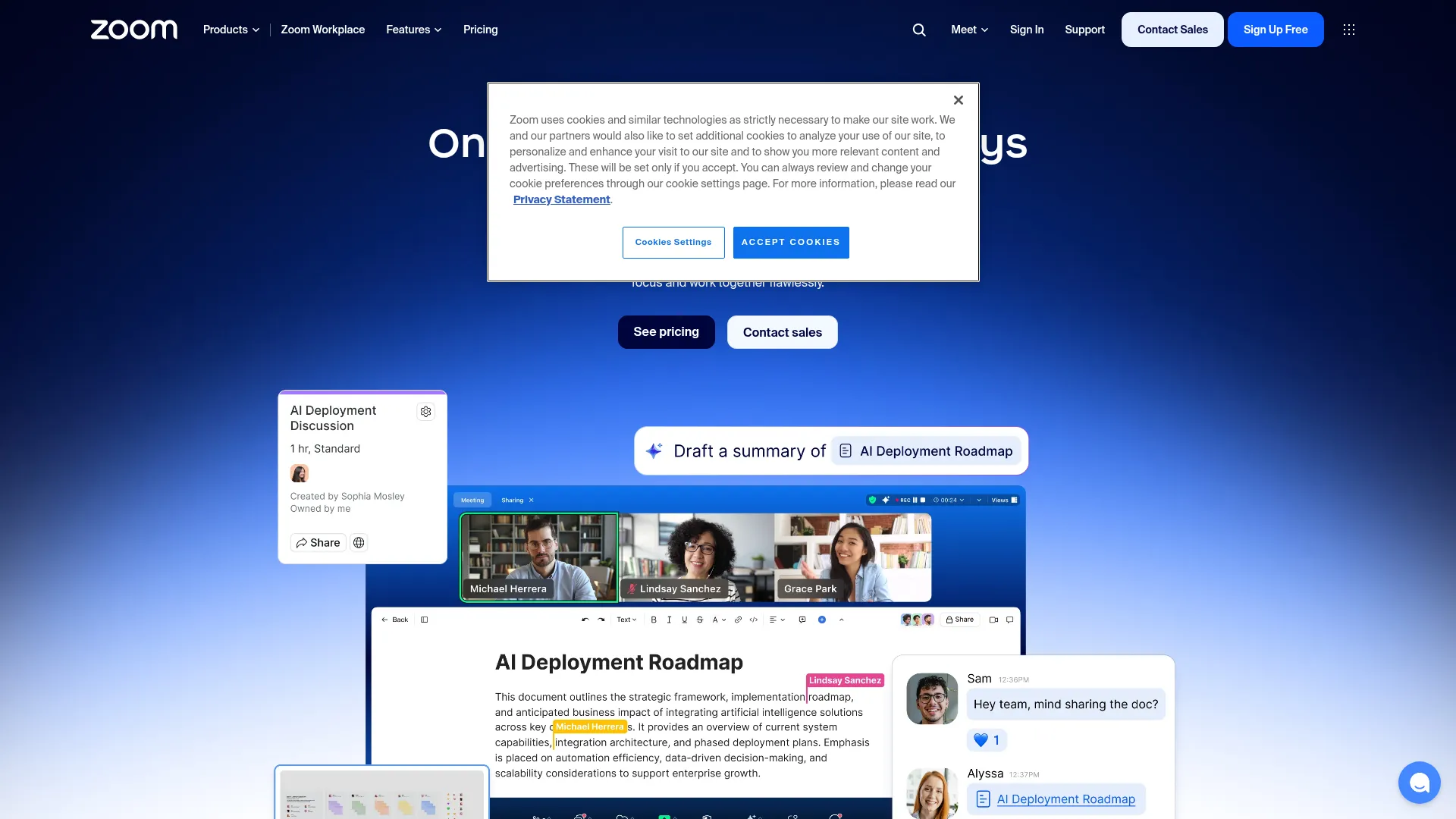 Zoom Workplace: Team Collaboration Tools | Zoom screenshot