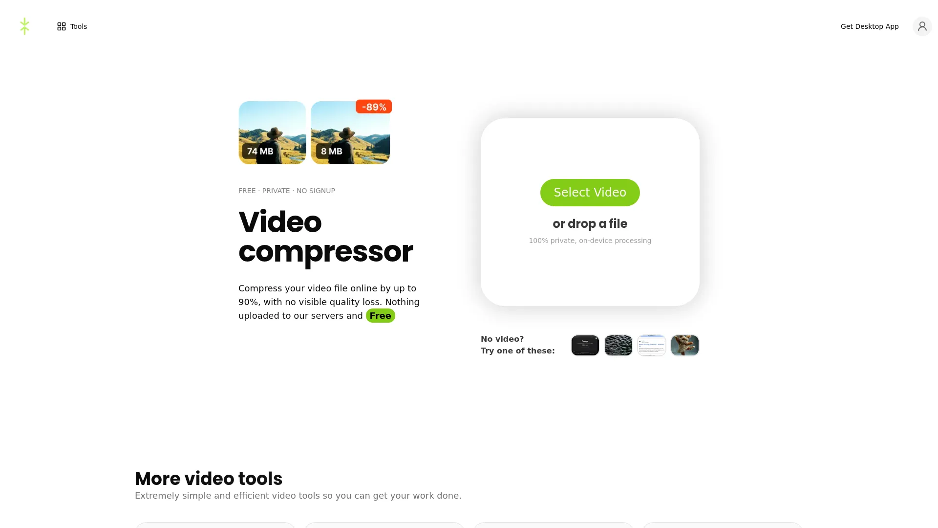 Video Compressor | Free, Private, Fast screenshot