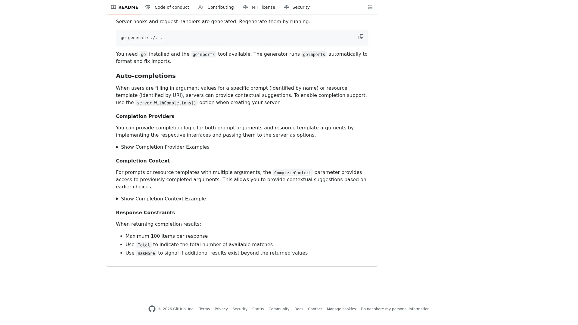 GitHub - mark3labs/mcp-go: A Go implementation of the Model Context Protocol (MCP), enabling seamless integration between LLM applications and external data sources and tools. · GitHub screenshot