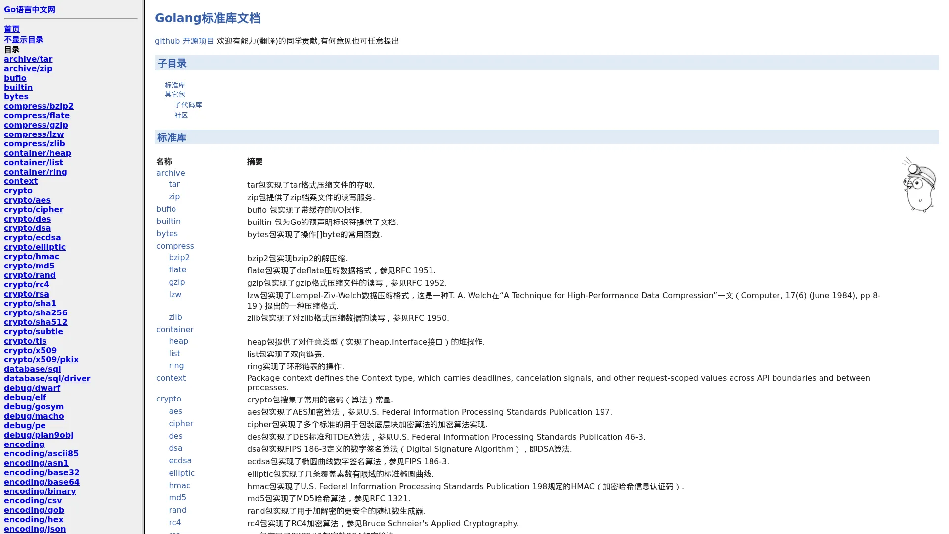 Go语言标准库文档中文版 | Go语言中文网 | Golang中文社区 | Golang中国 screenshot
