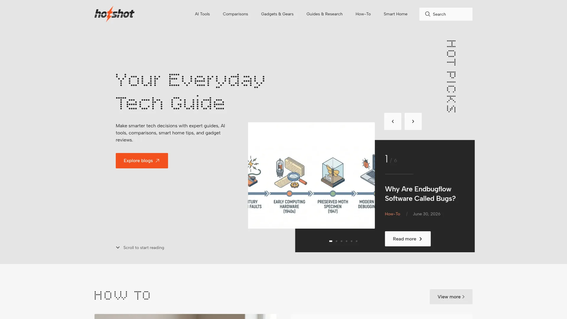 Hotshot | AI Tools, Gadgets, Smart Home & How-To Guides screenshot