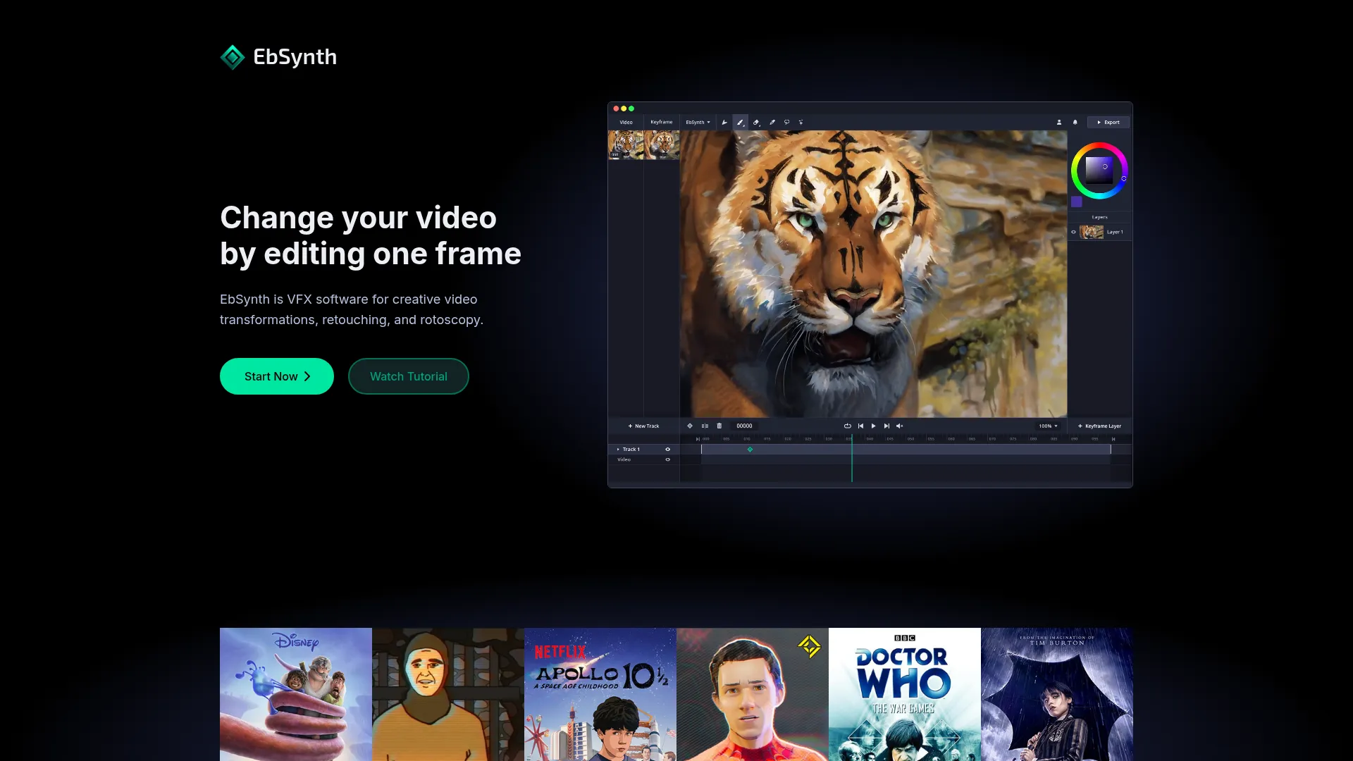 EbSynth - Transform videos by changing one frame screenshot