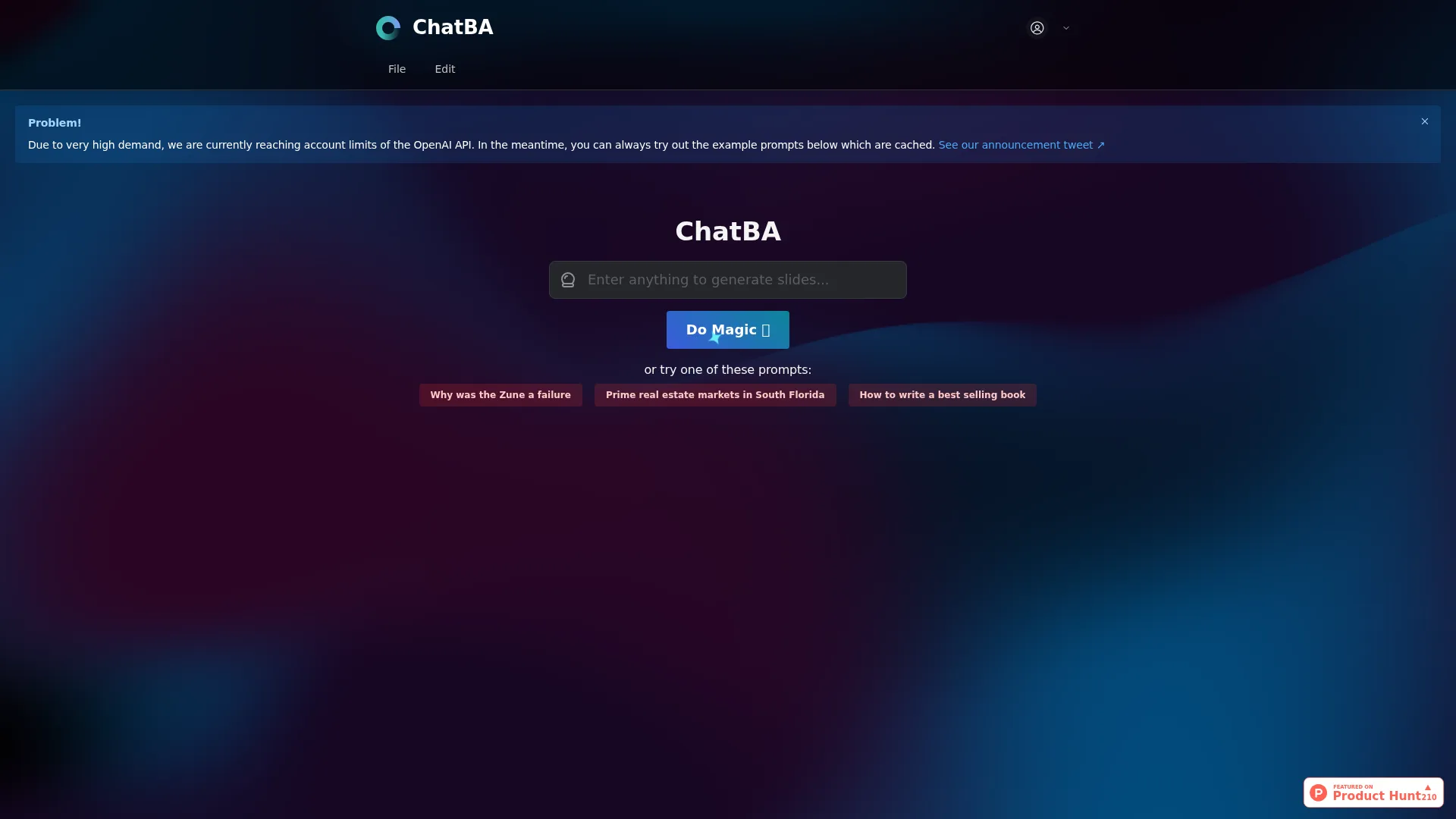 ChatBA: Generative AI for Slides ✨ screenshot