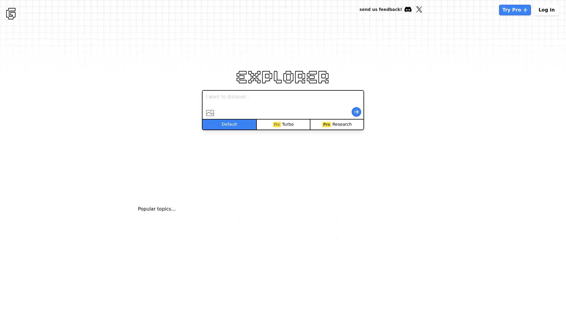 Explorer - AI Powered Discovery & Learning Engine screenshot