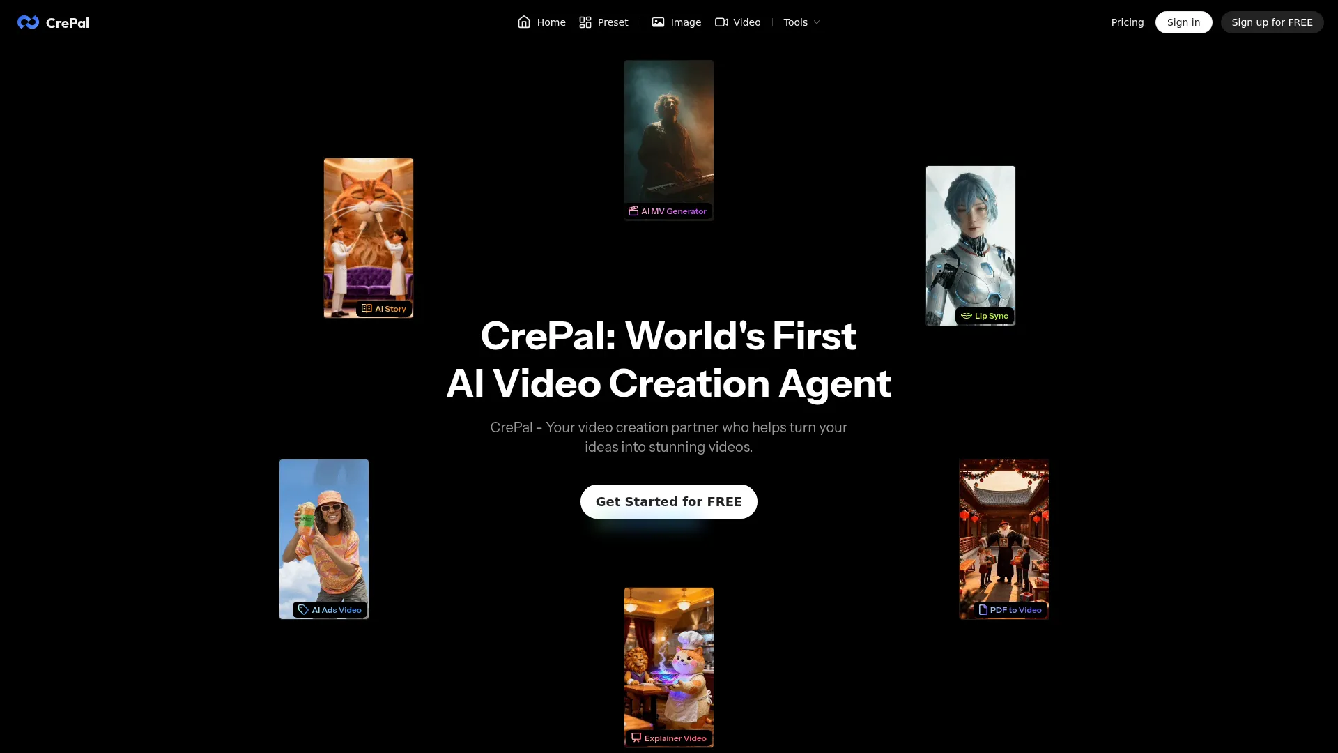 CrePal - All-in-one AI Video Creation Agent screenshot