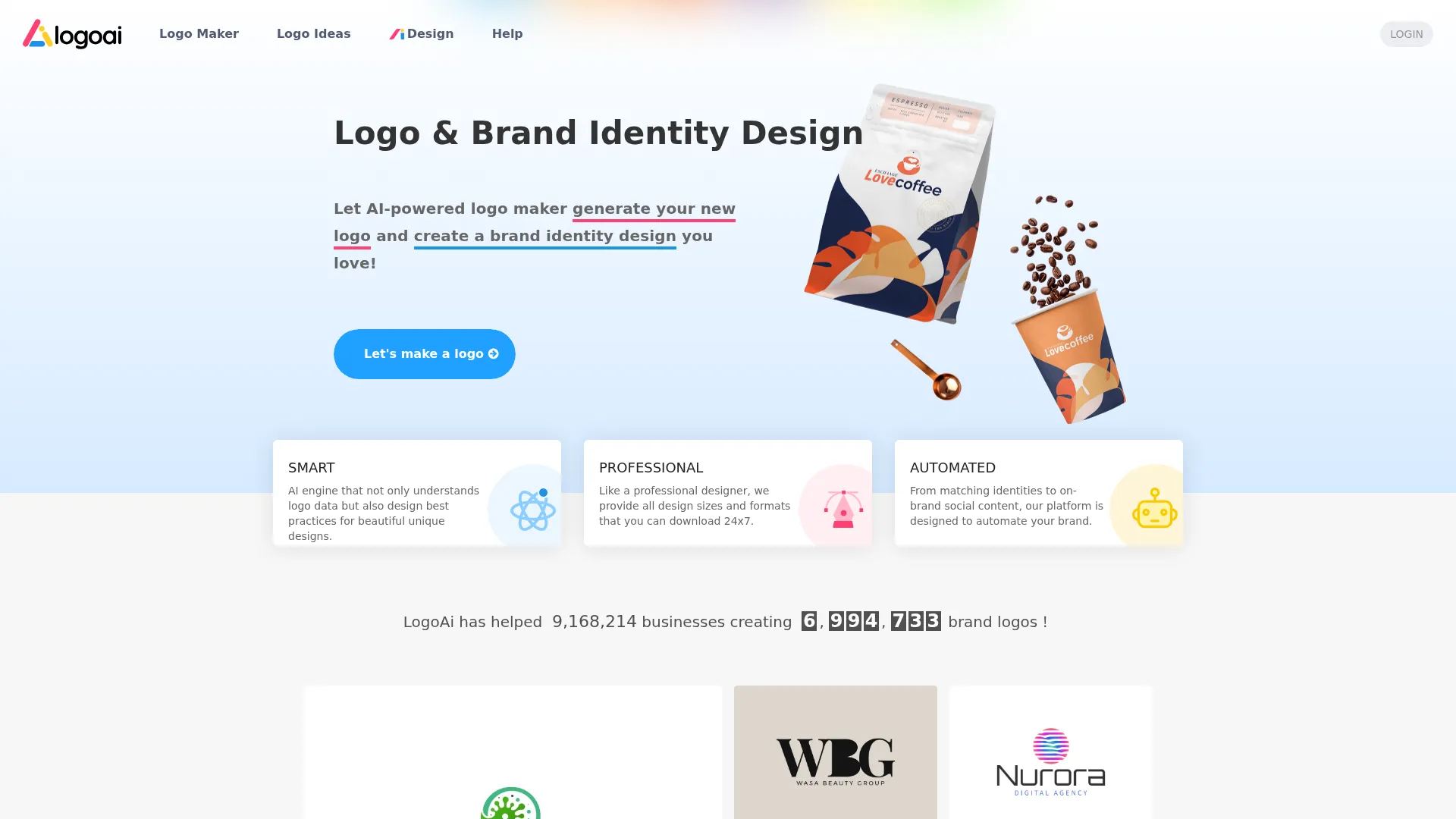 Design A New Logo & Brand Identity You Love! - LogoAI.com screenshot