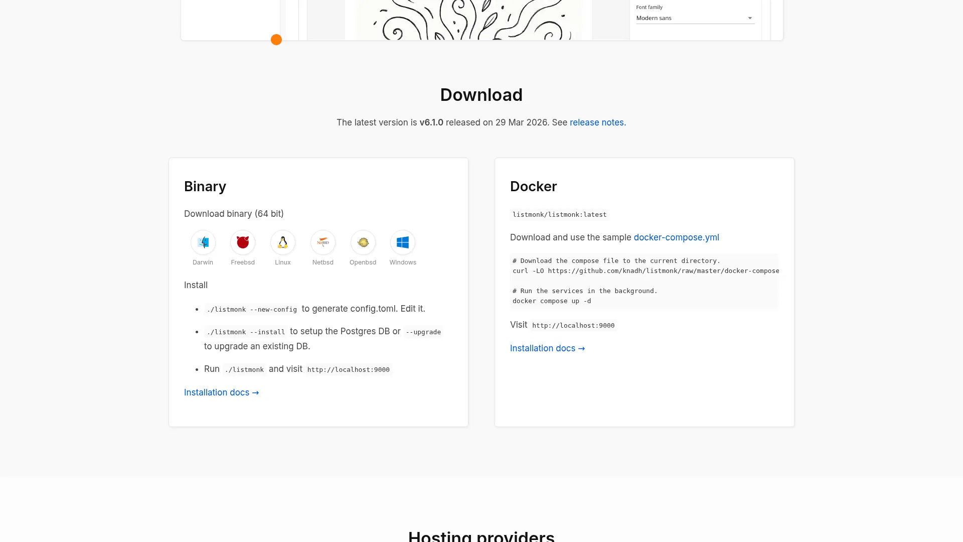 listmonk - Free and open source self-hosted newsletter, mailing list manager, and transactional mails screenshot