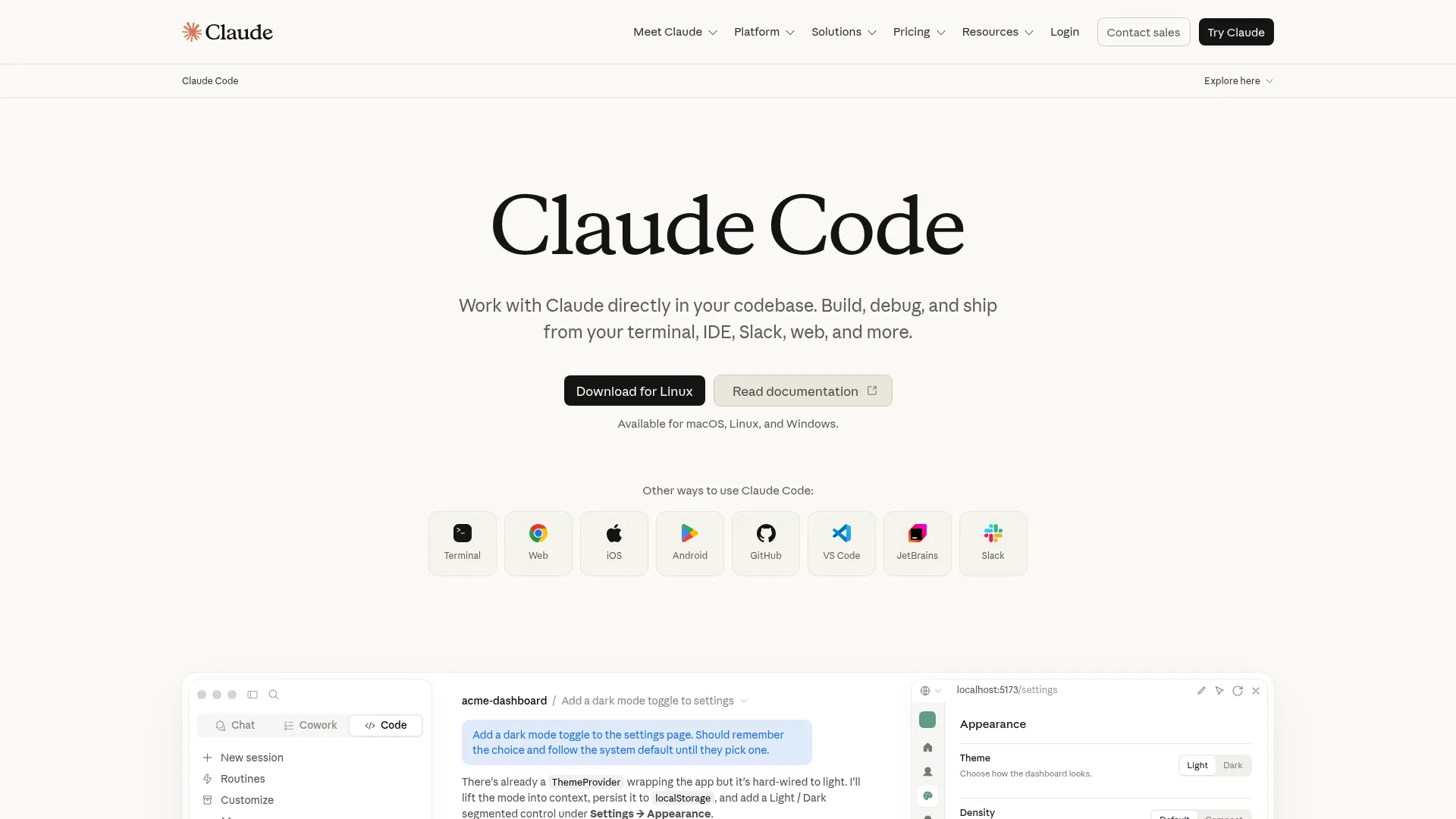 Claude Code screenshot