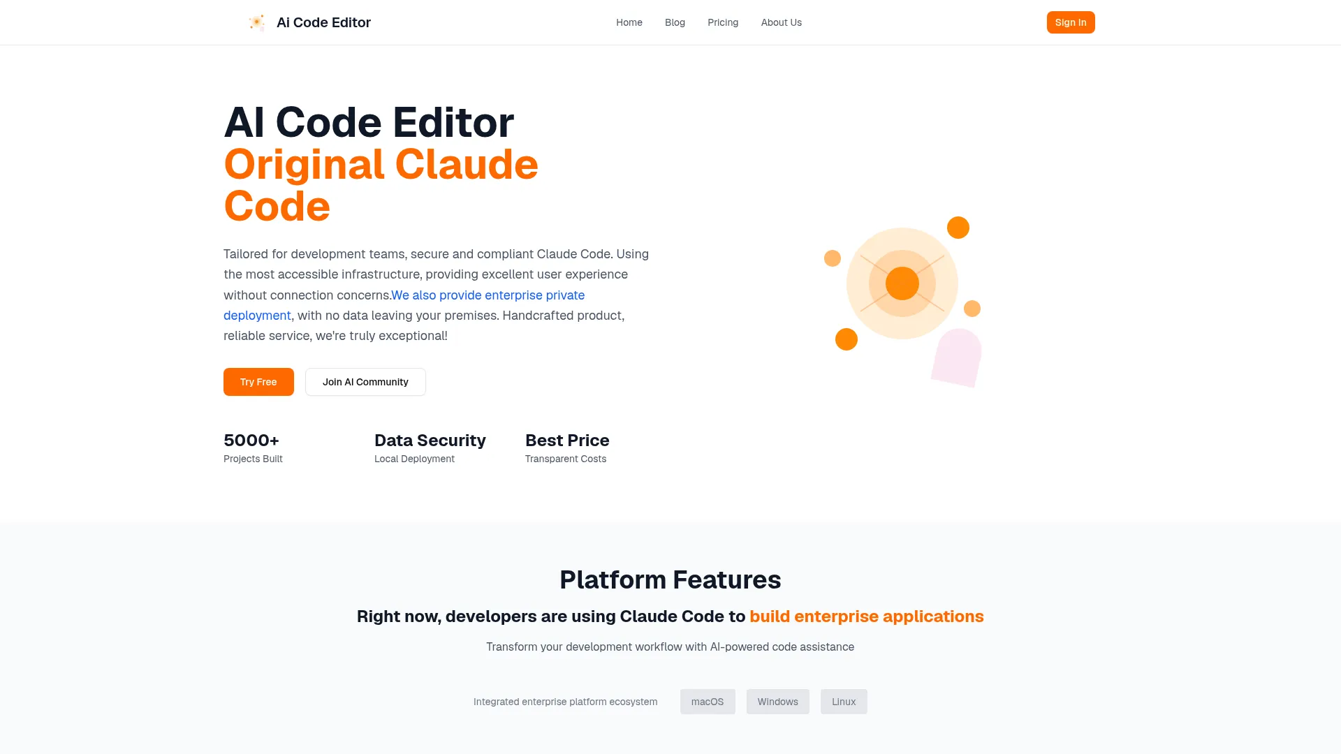 AI Code Editor | Original Claude Code for Developers screenshot
