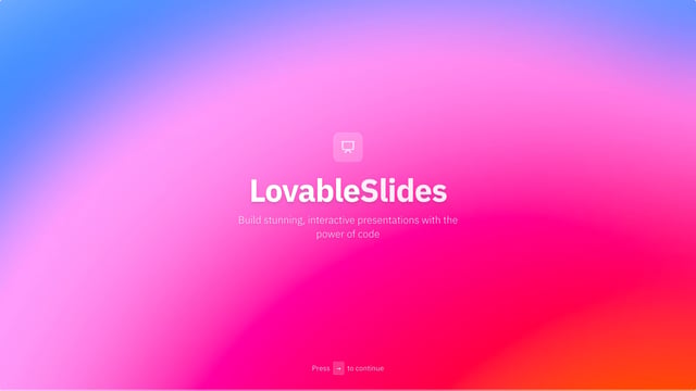 Lovable slides 模板截图