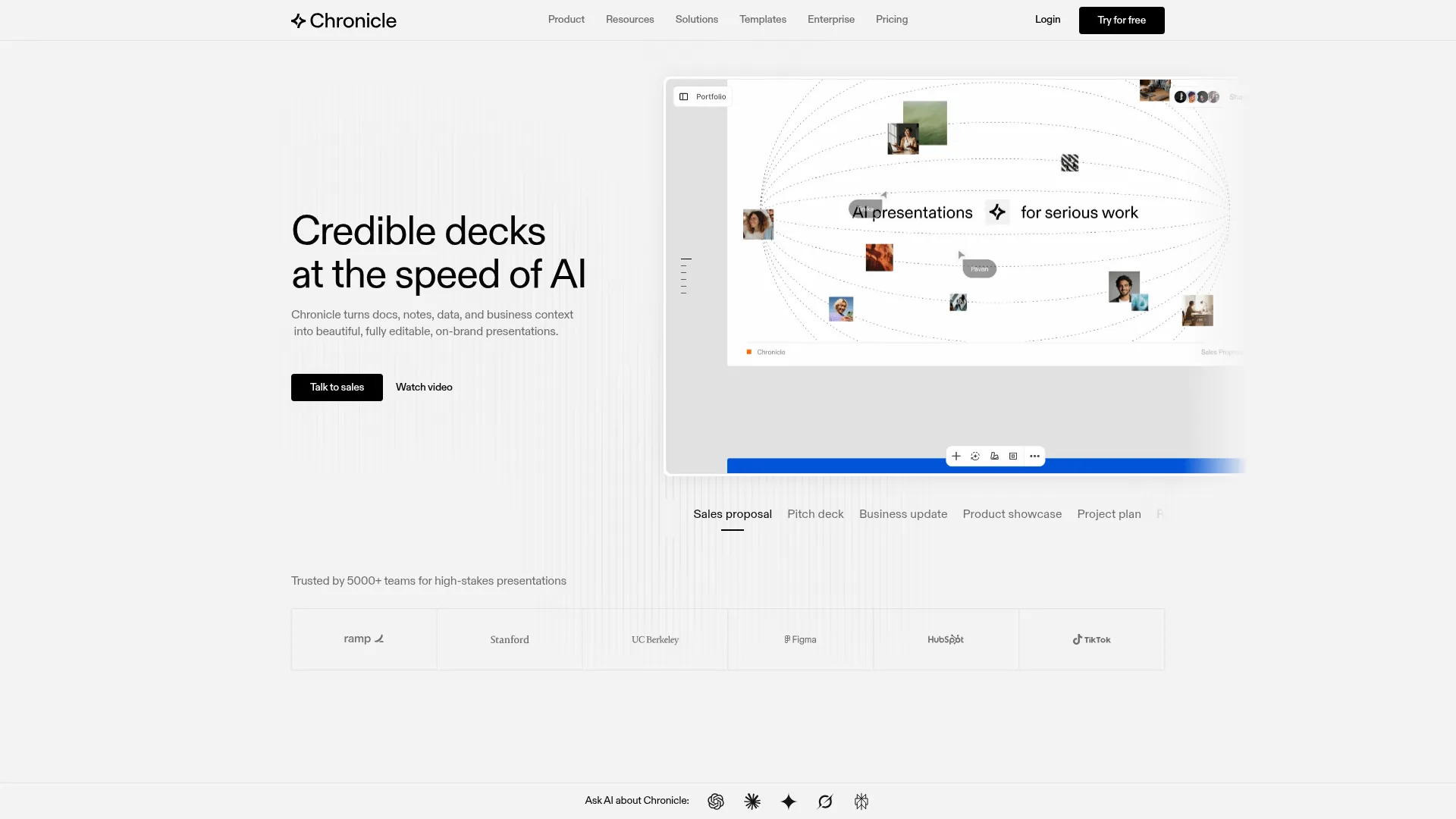 Chronicle: AI Presentation Maker for Professional Slides & AI PPT screenshot
