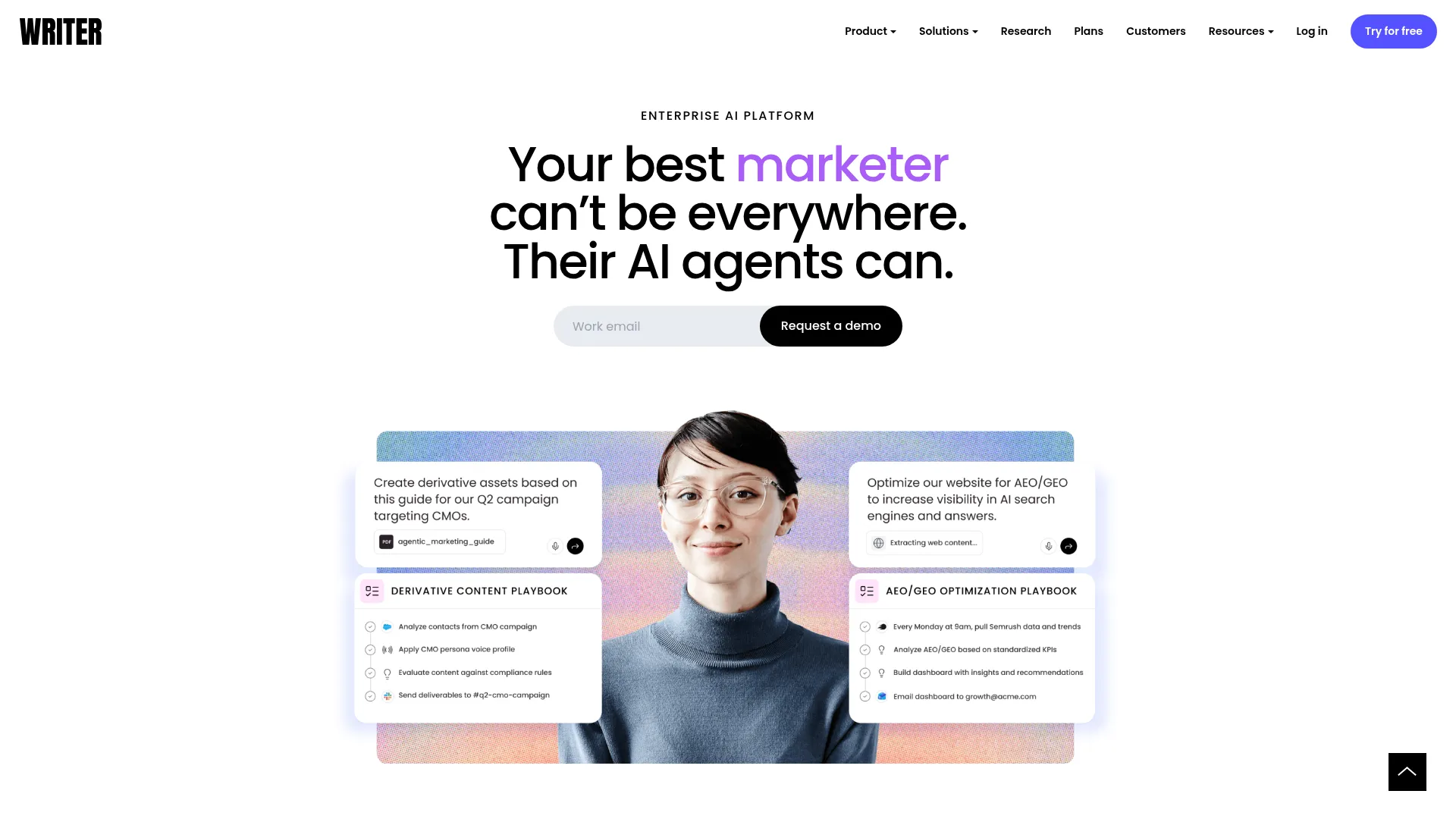 WRITER - The enterprise AI platform for agentic work screenshot