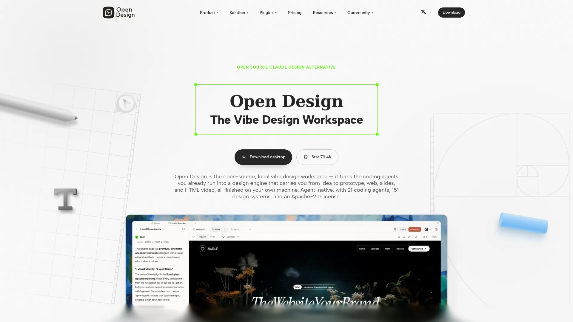 Open Design — Best Open Source Claude Design Alternative screenshot