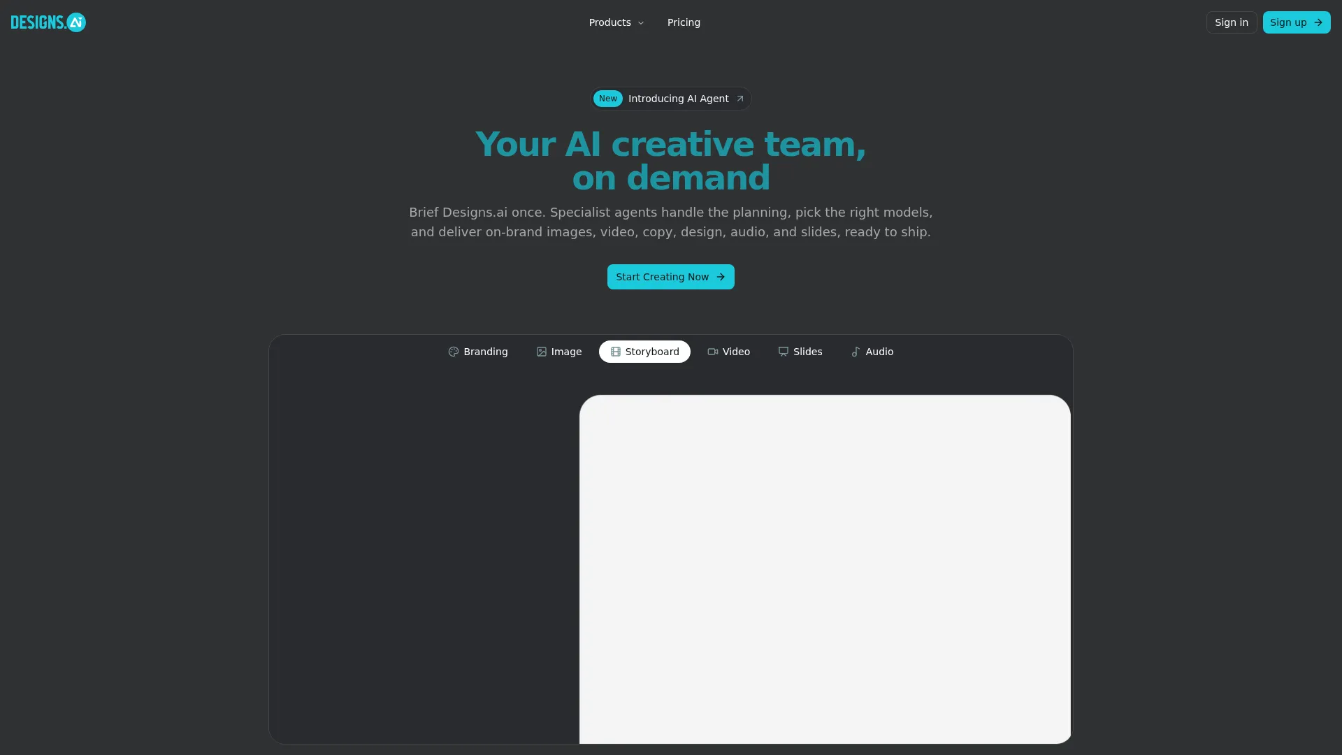 DesignsAI - AI-Powered Design Platform screenshot