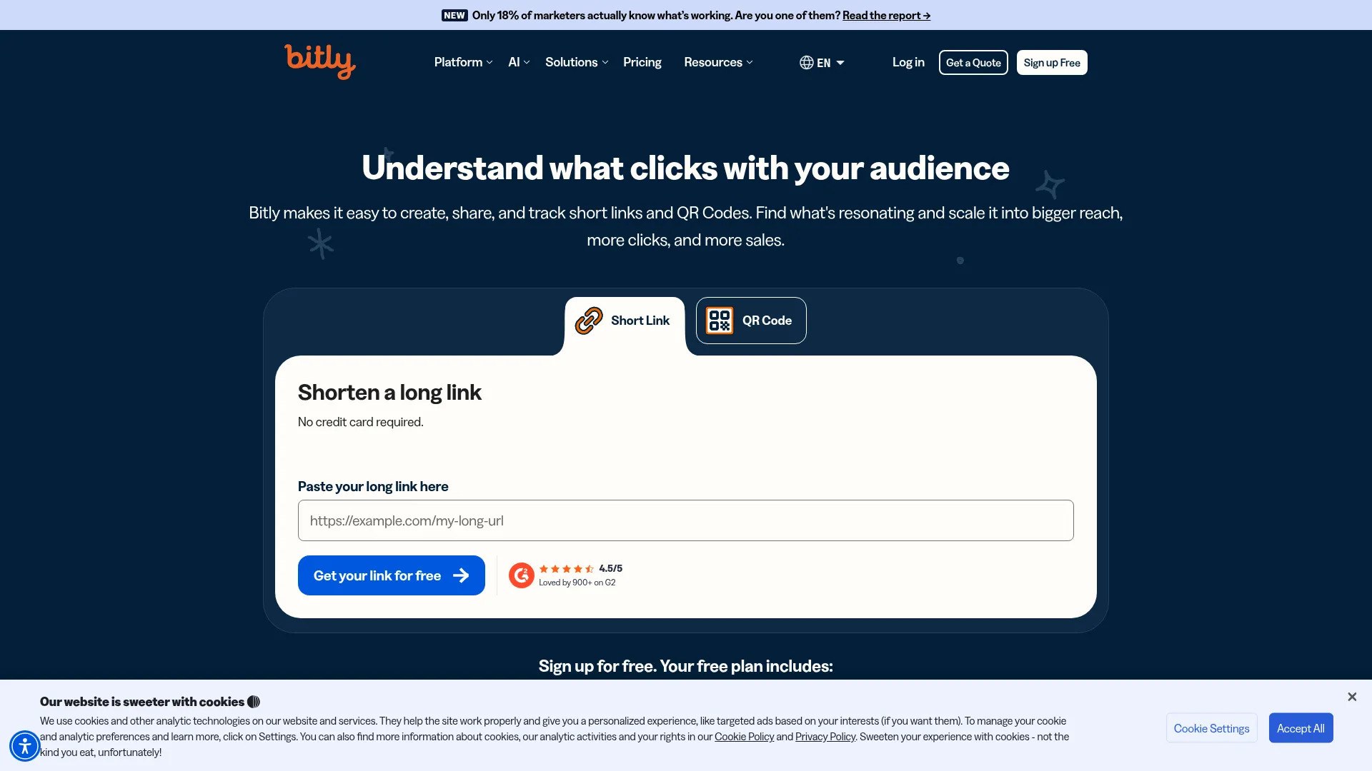 Bitly Connections Platform | Short URLs, QR Codes, and More screenshot
