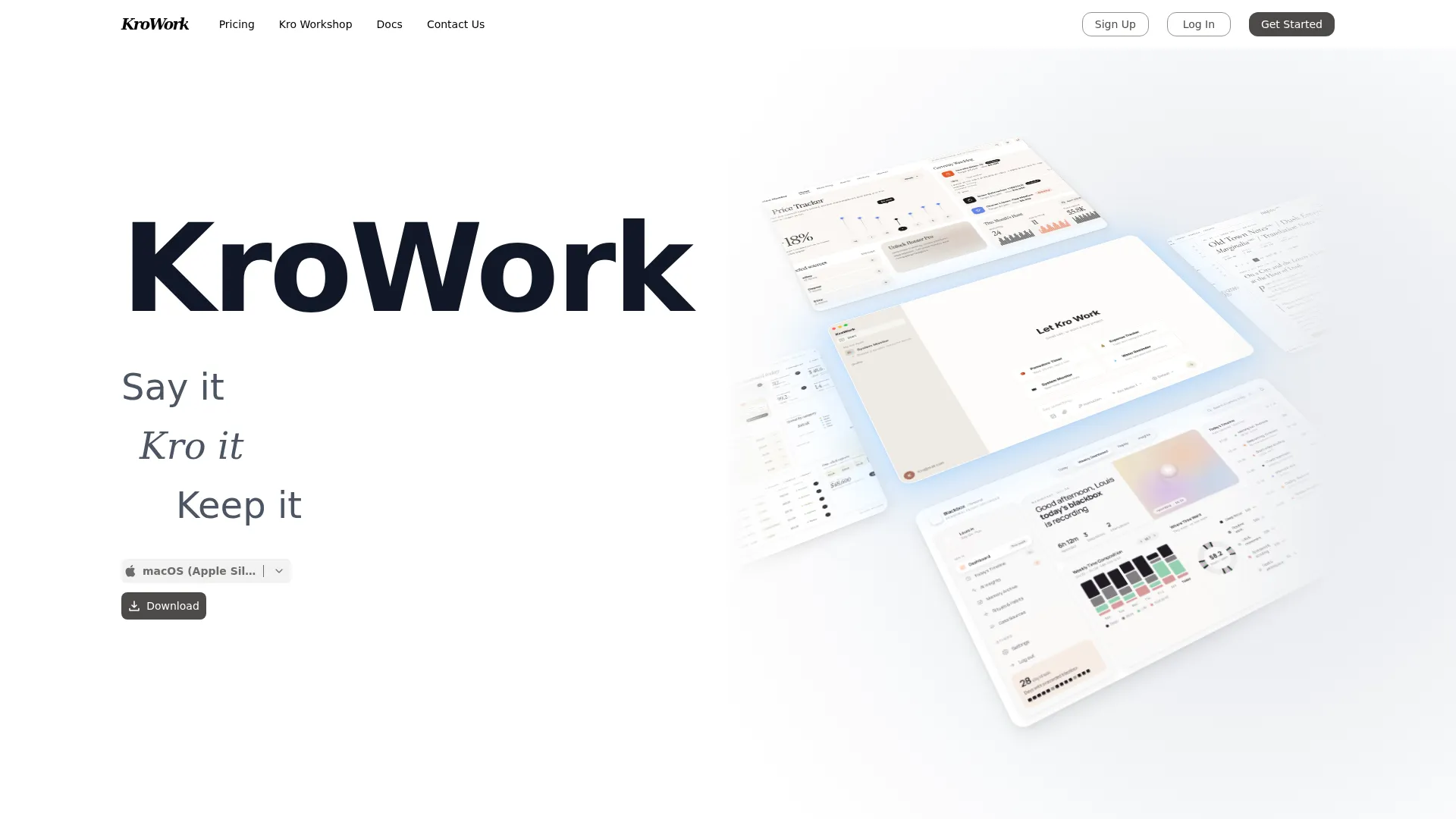 KroWork screenshot