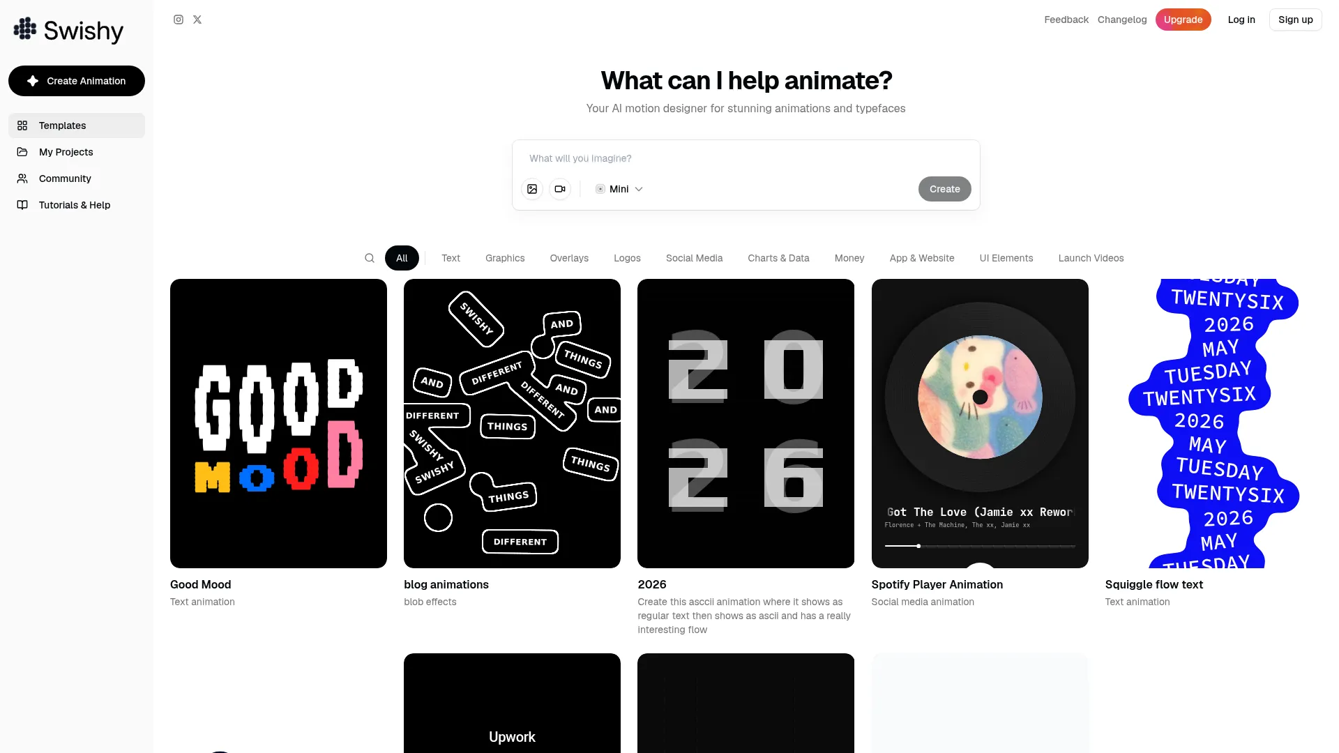 Swishy - AI Motion Designer & Animator | Create Stunning Animations screenshot