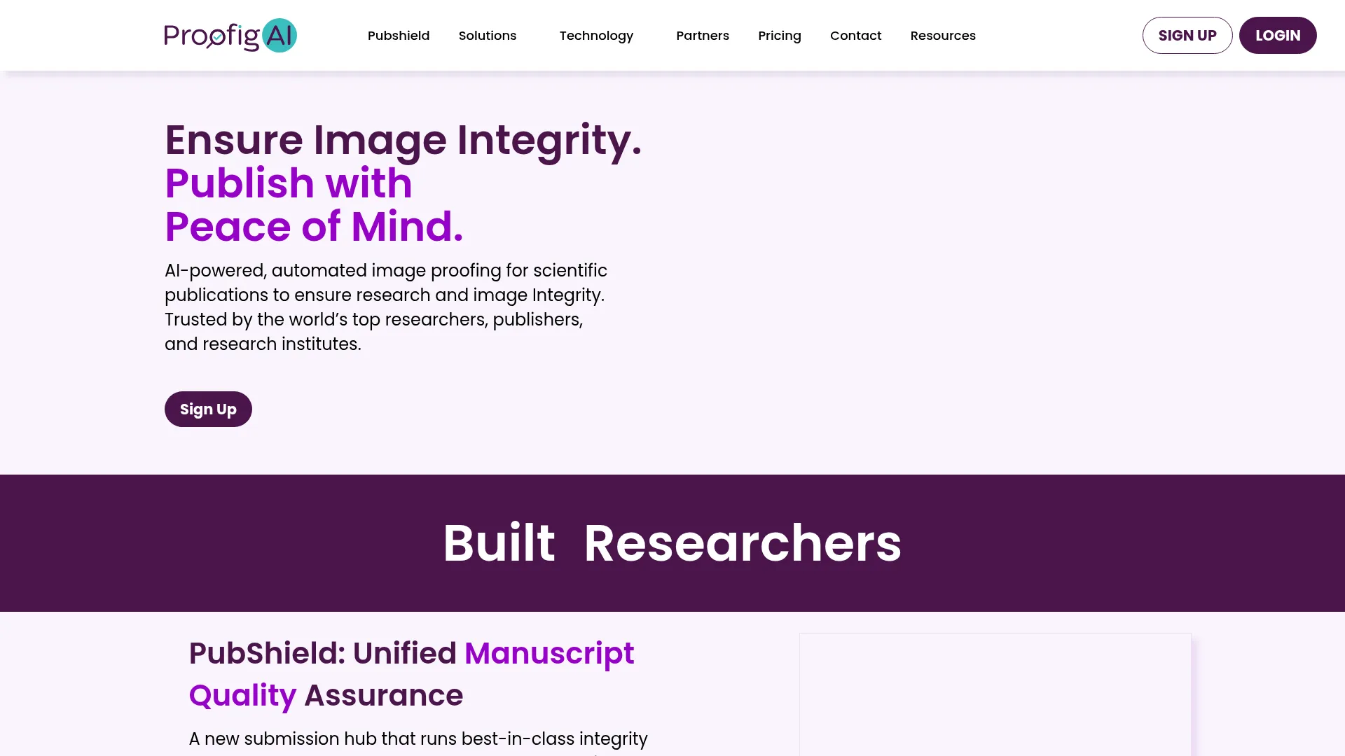 Image Integrity & Image Plagiarism Checker for Research | Proofig AI screenshot