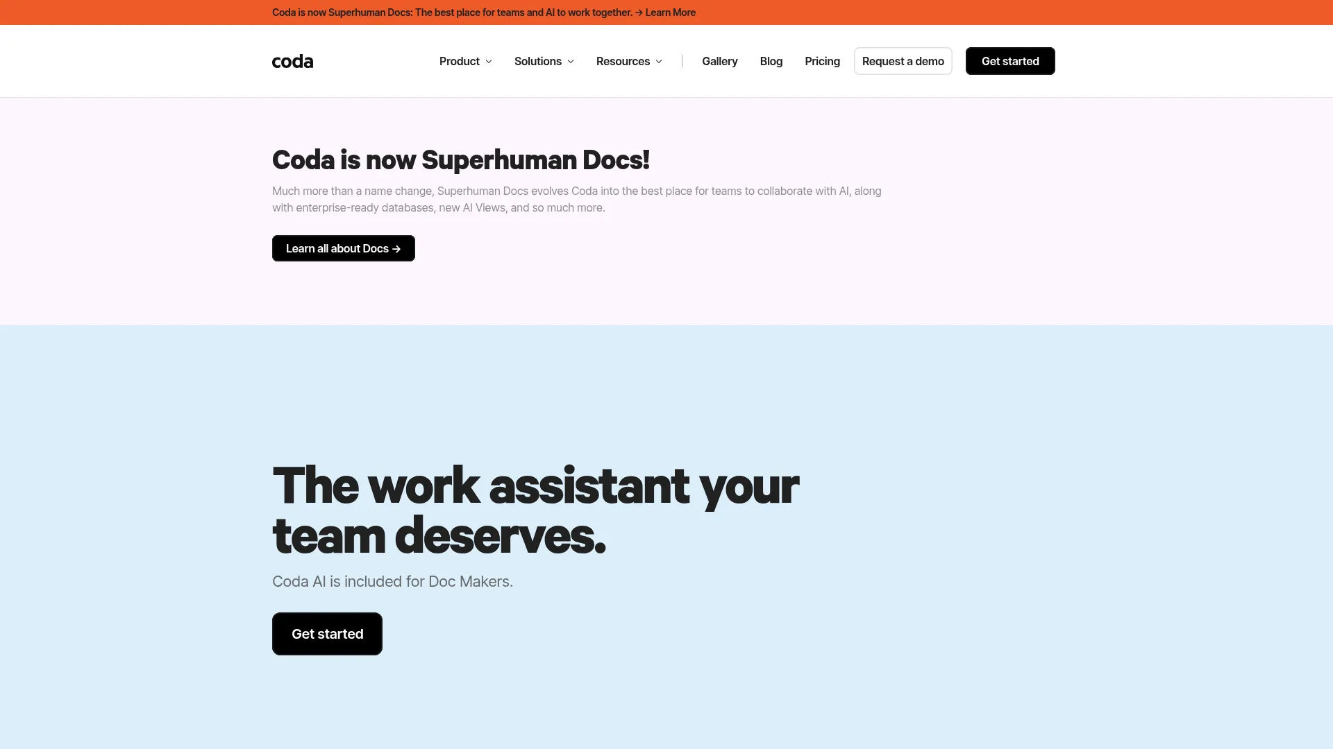 Coda AI, the work assistant your team deserves - Coda screenshot