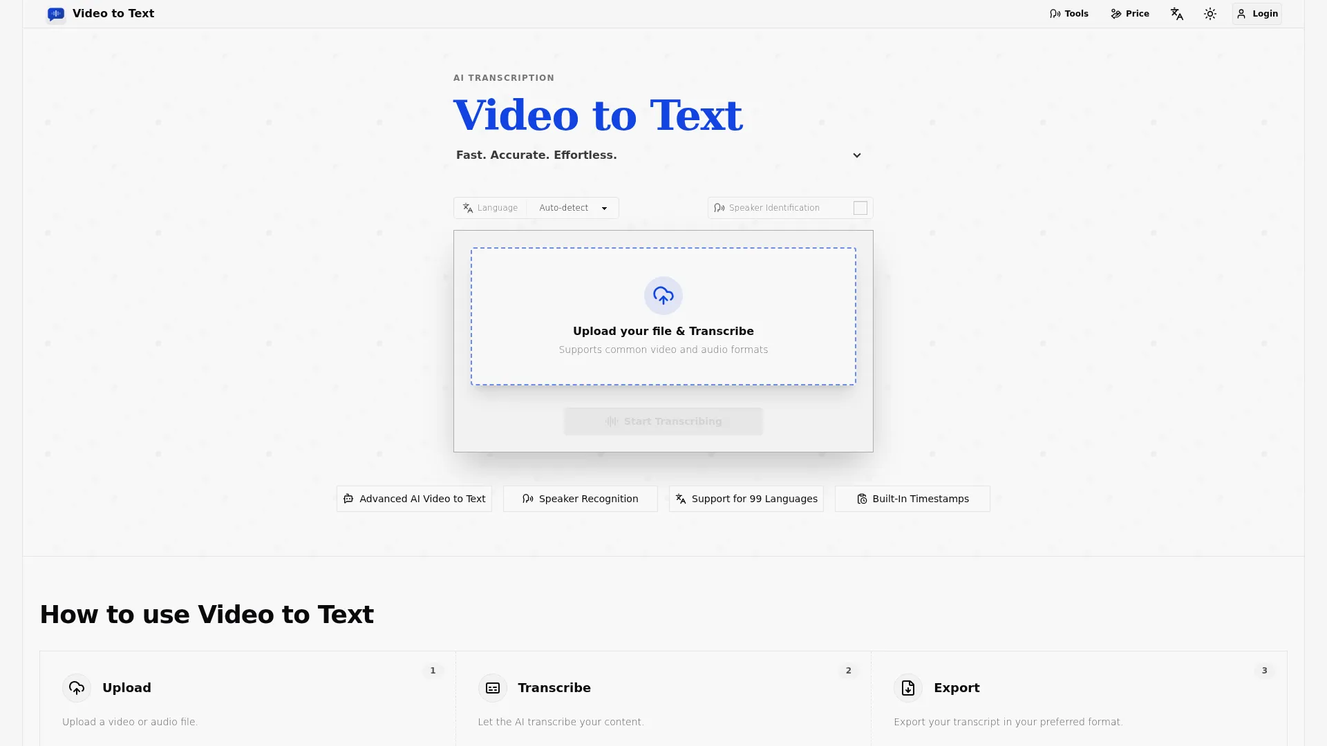 Video to Text AI Converter - Transcribe Video to Text Free screenshot