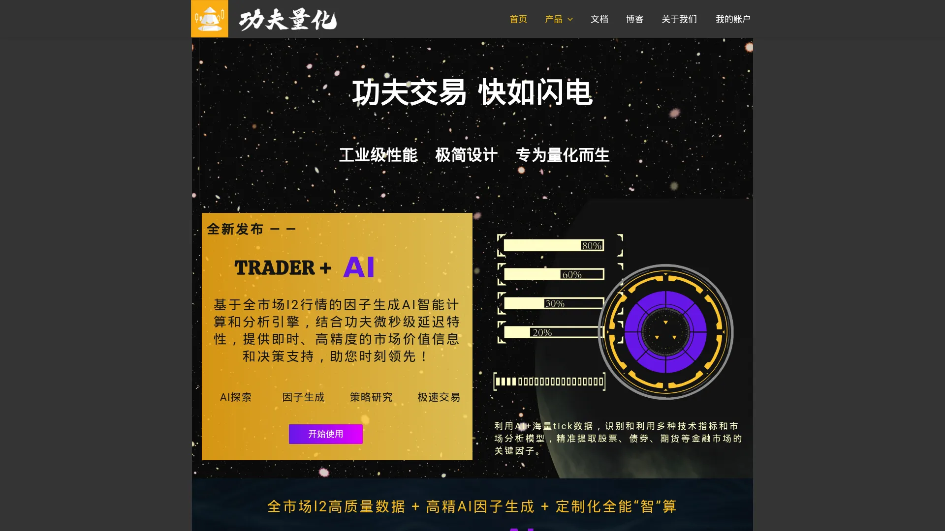 首页 – 功夫量化 screenshot