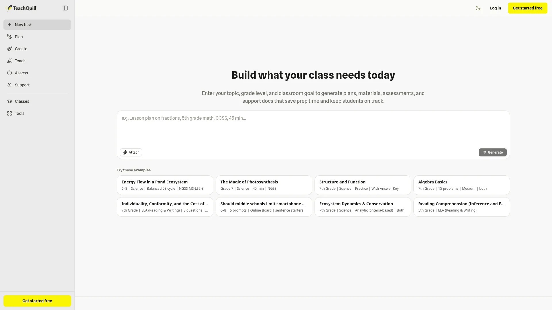 Free AI Tools for Teacher Productivity | TeachQuill screenshot