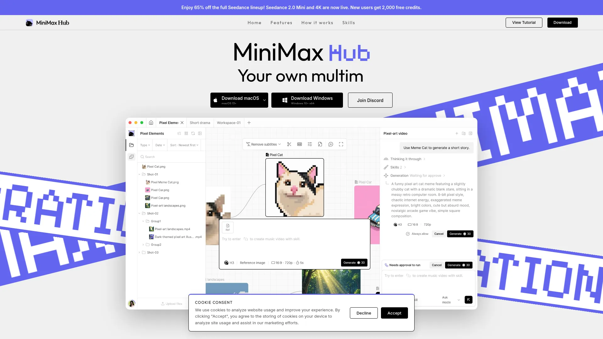 MiniMax Hub — Multimodal Creative Agent | Your AI Creative Studio | MM Hub screenshot