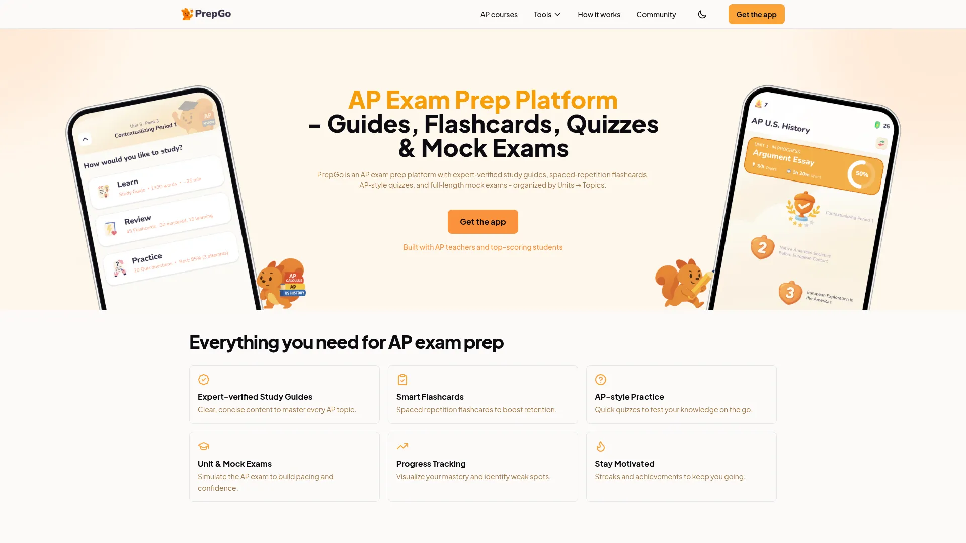 AP Exam Prep Platform - AP Study Guides & Practice | PrepGo screenshot