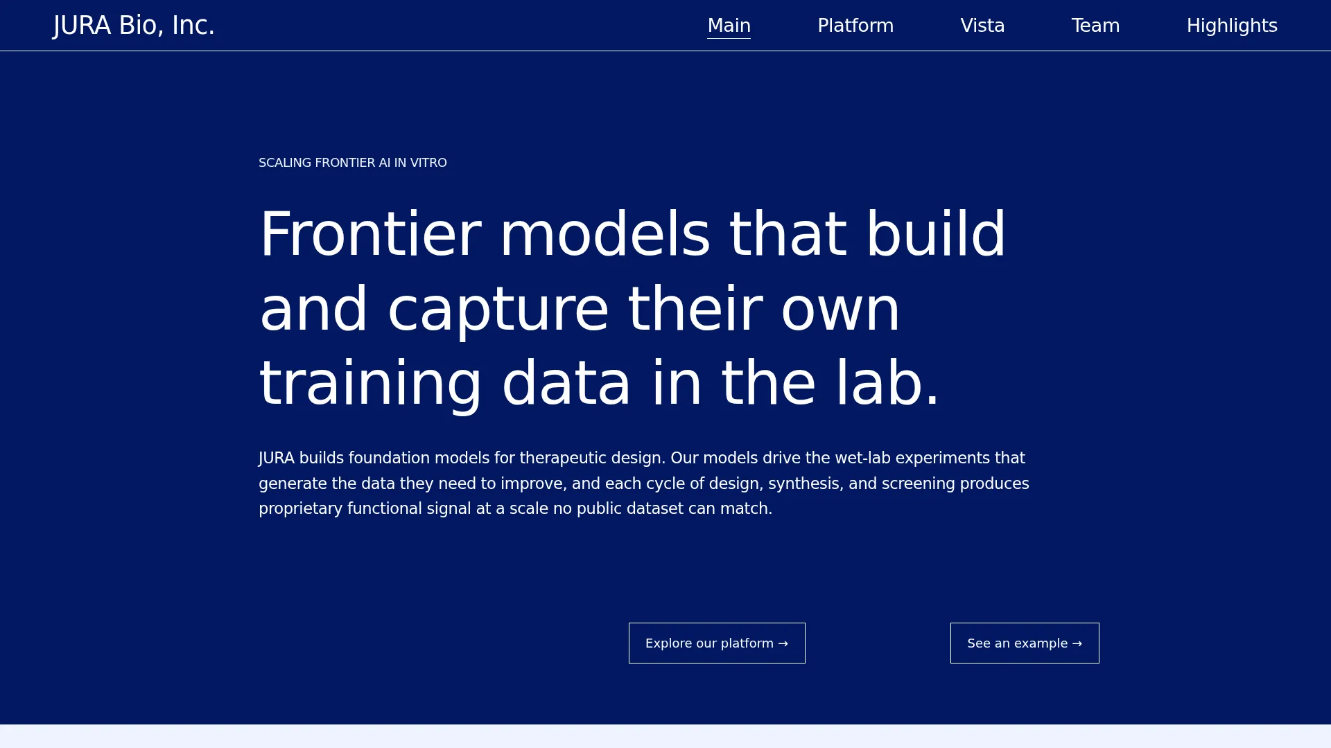 JURA Bio, Inc. screenshot