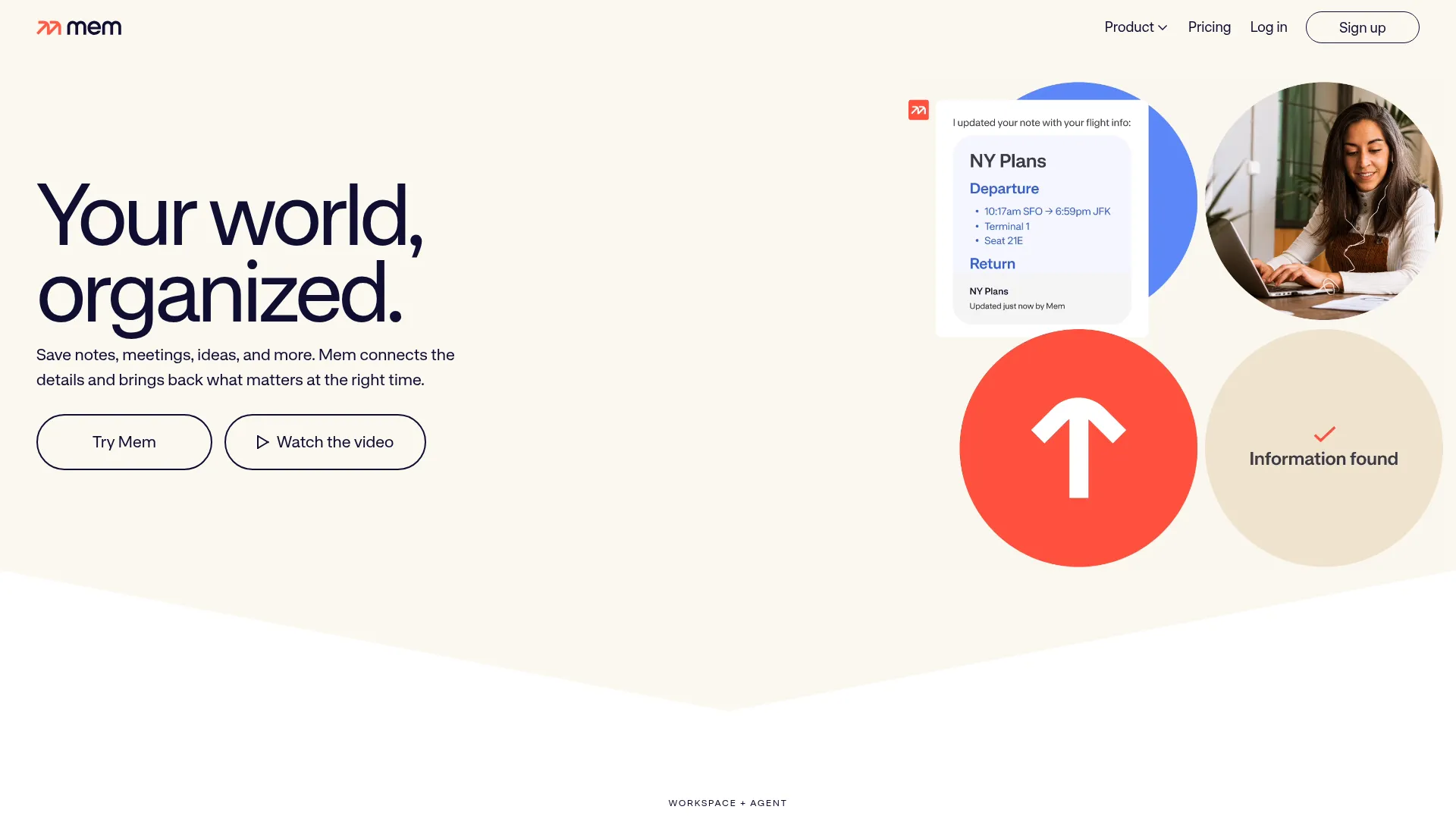 Mem | Notes, meetings, and ideas that stay useful screenshot