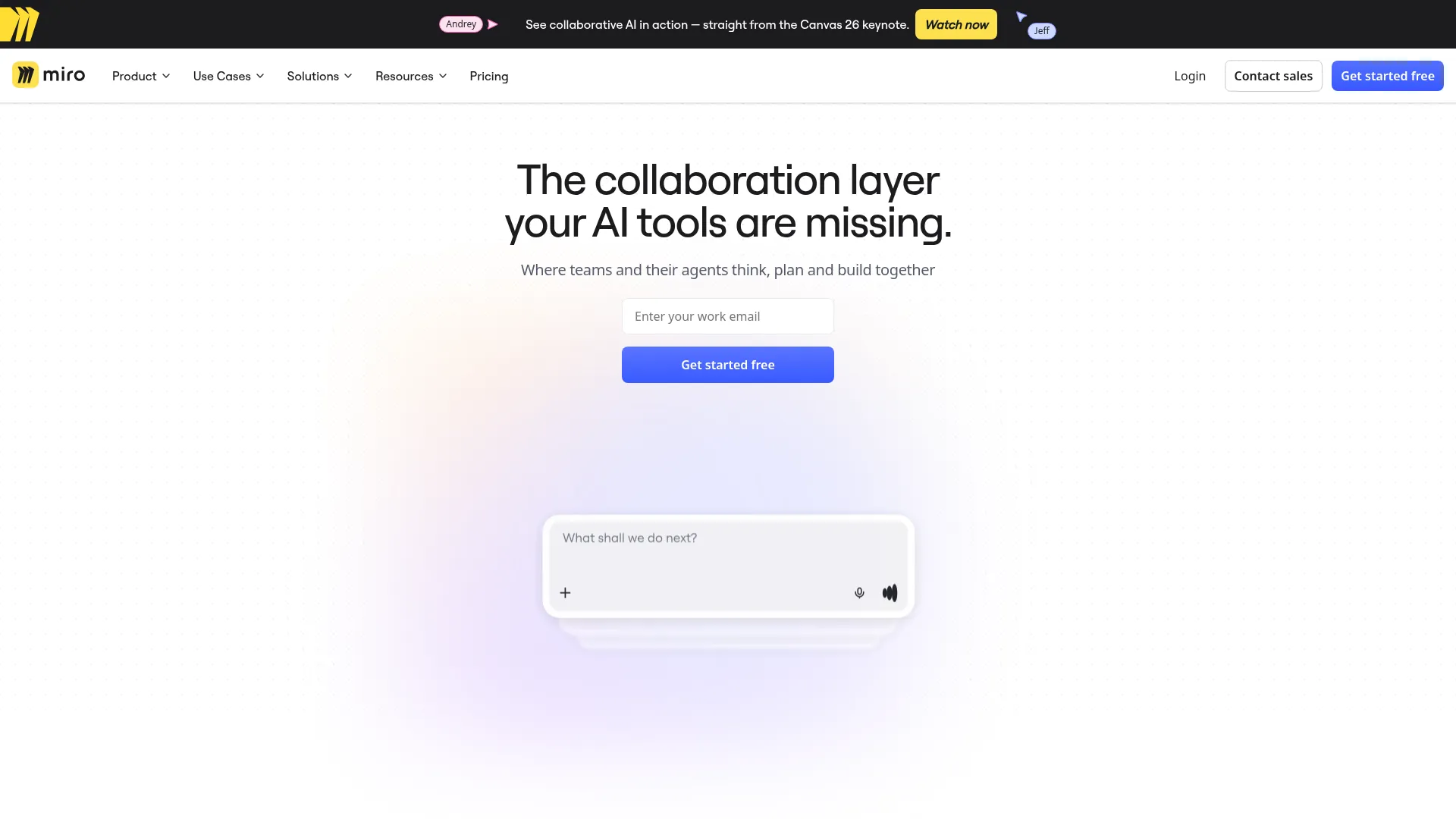 AI Innovation Workspace | Miro screenshot