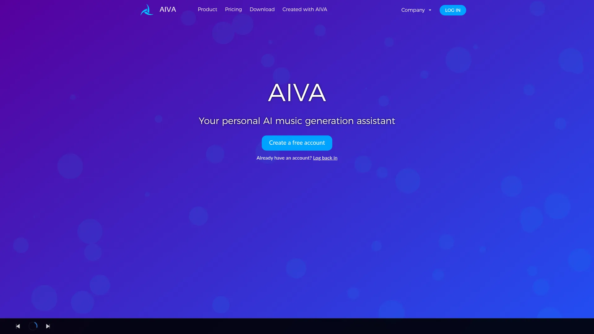 AIVA, the AI Music Generation Assistant screenshot